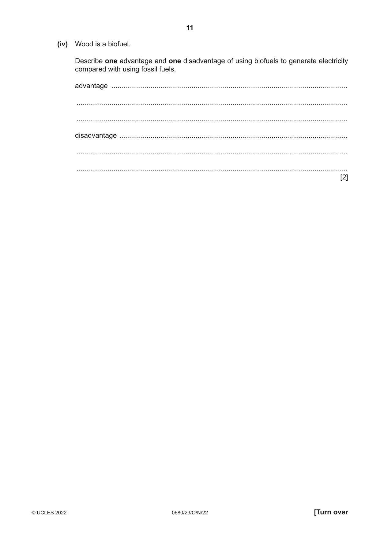 Cambridge IGCSE Environmental Management 0680 2022 Oct/Nov Paper 2 · Variant 3 question paper, page 11 of 24