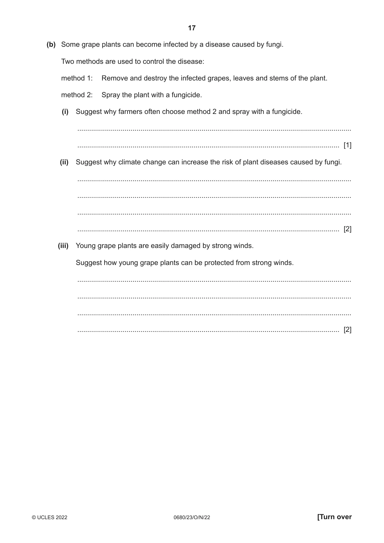 Cambridge IGCSE Environmental Management 0680 2022 Oct/Nov Paper 2 · Variant 3 question paper, page 17 of 24