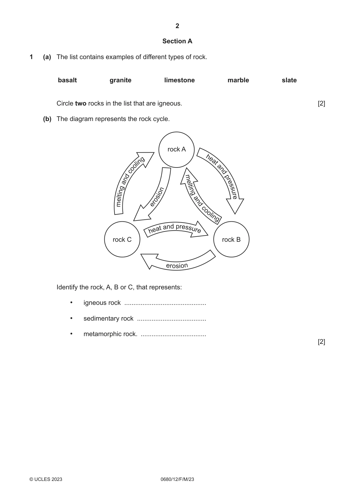Cambridge IGCSE Environmental Management 0680 2023 Feb/March Paper 1 · Variant 2 question paper, page 2 of 20