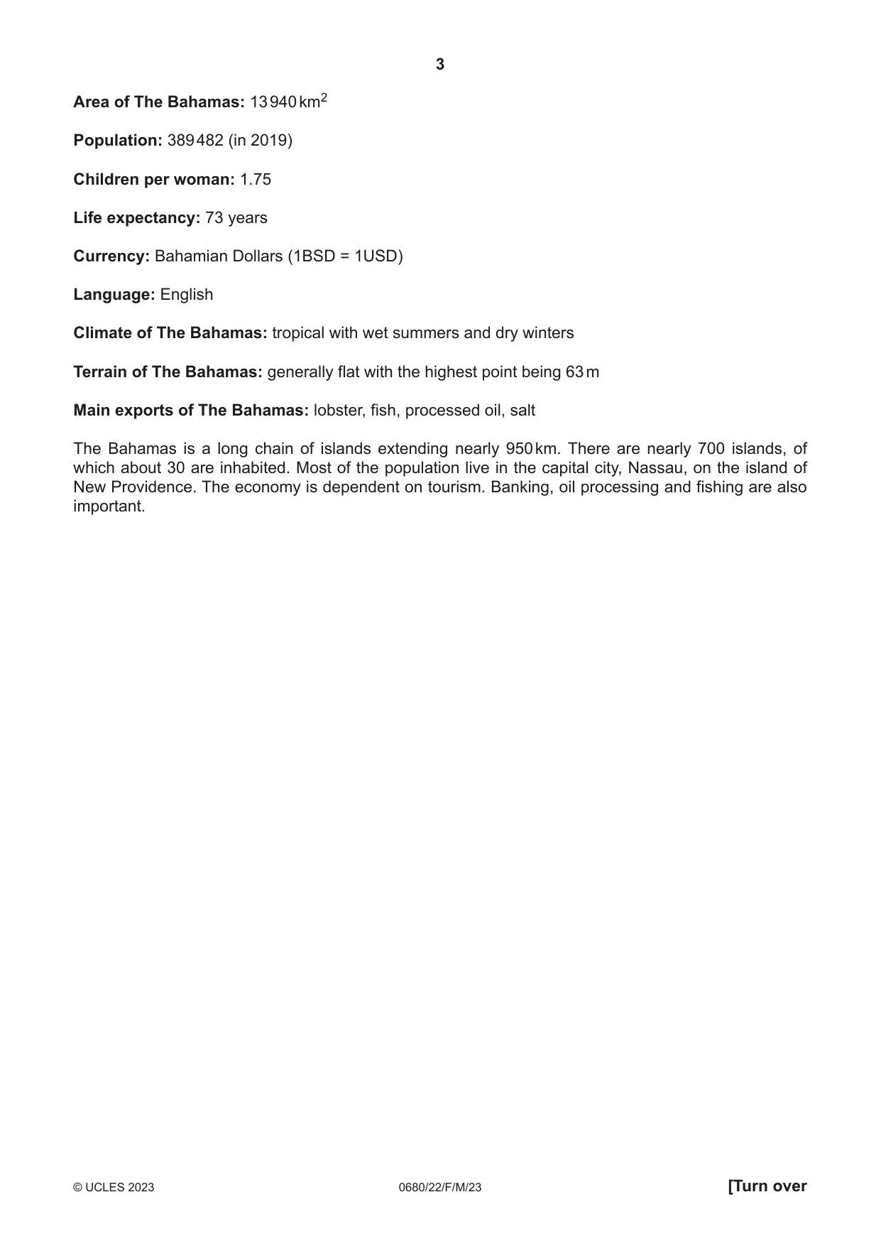 Cambridge IGCSE Environmental Management 0680 2023 Feb/March Paper 2 · Variant 2 question paper, page 3 of 20
