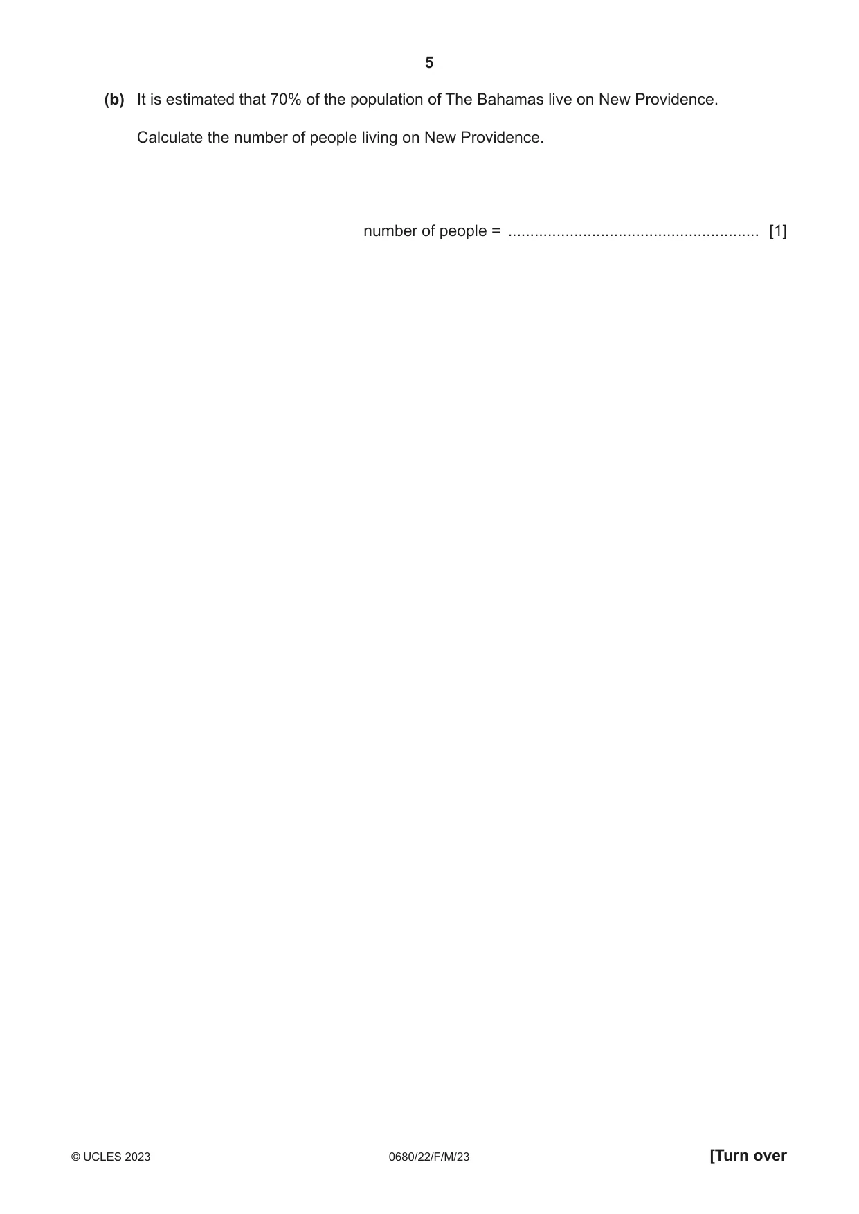 Cambridge IGCSE Environmental Management 0680 2023 Feb/March Paper 2 · Variant 2 question paper, page 5 of 20