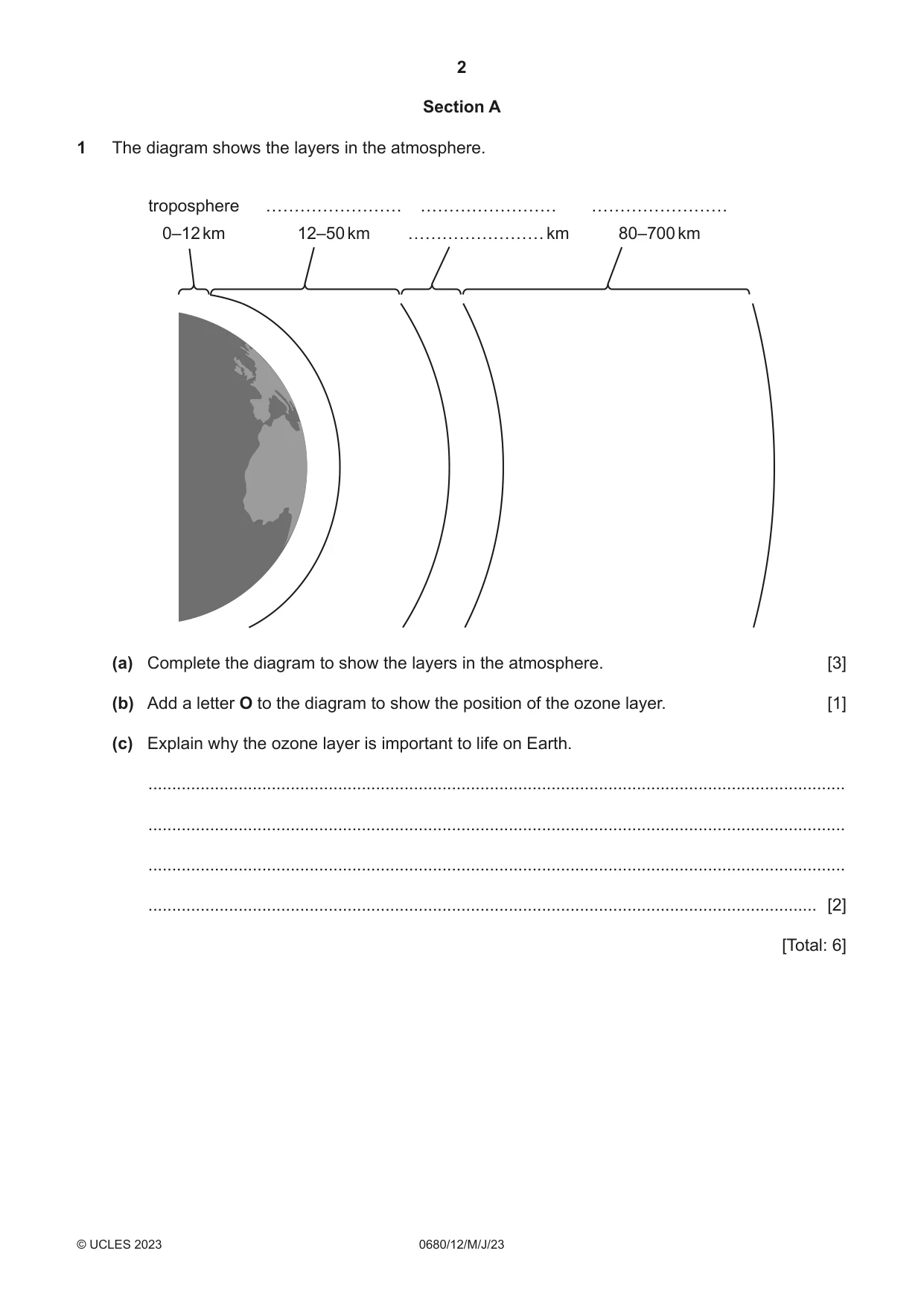 Cambridge IGCSE Environmental Management 0680 2023 May/June Paper 1 · Variant 2 question paper, page 2 of 20