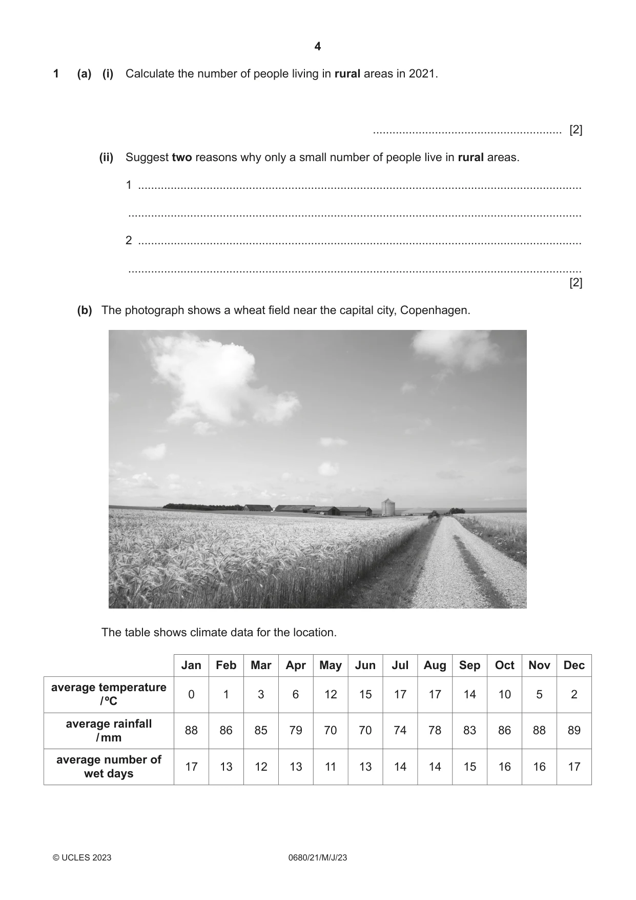 Cambridge IGCSE Environmental Management 0680 2023 May/June Paper 2 · Variant 1 question paper, page 4 of 20