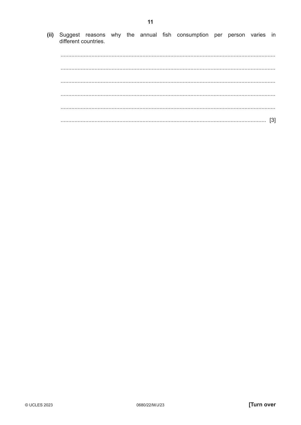 Cambridge IGCSE Environmental Management 0680 2023 May/June Paper 2 · Variant 2 question paper, page 11 of 20