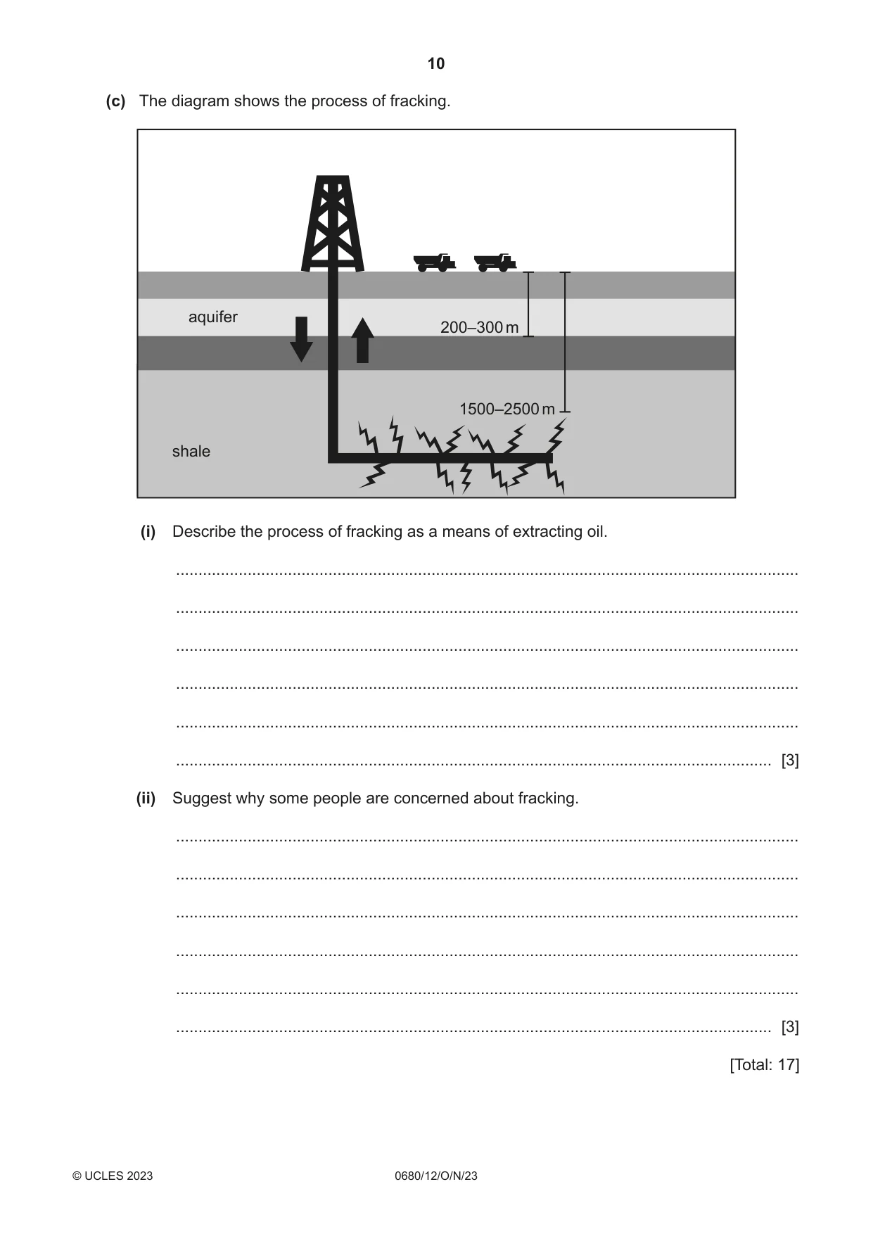 Cambridge IGCSE Environmental Management 0680 2023 Oct/Nov Paper 1 · Variant 2 question paper, page 10 of 20
