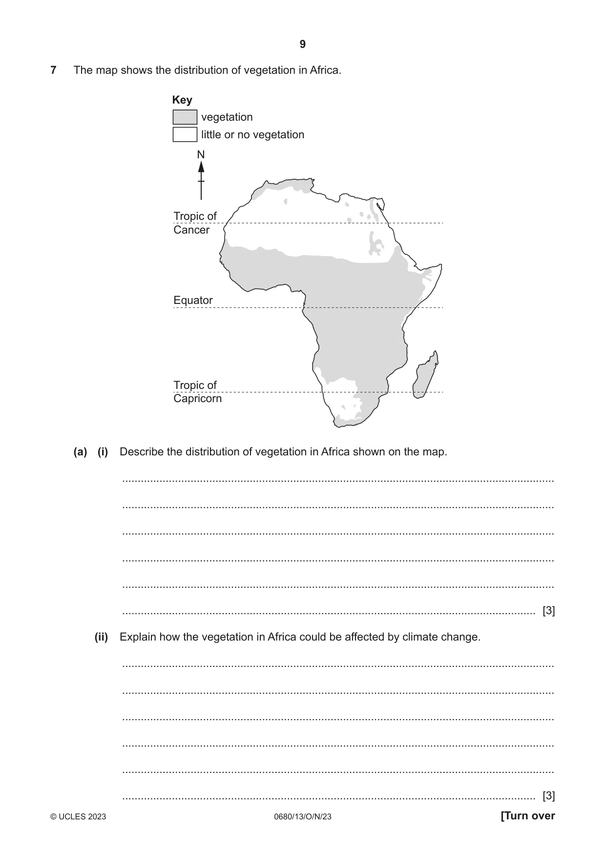Cambridge IGCSE Environmental Management 0680 2023 Oct/Nov Paper 1 · Variant 3 question paper, page 9 of 20