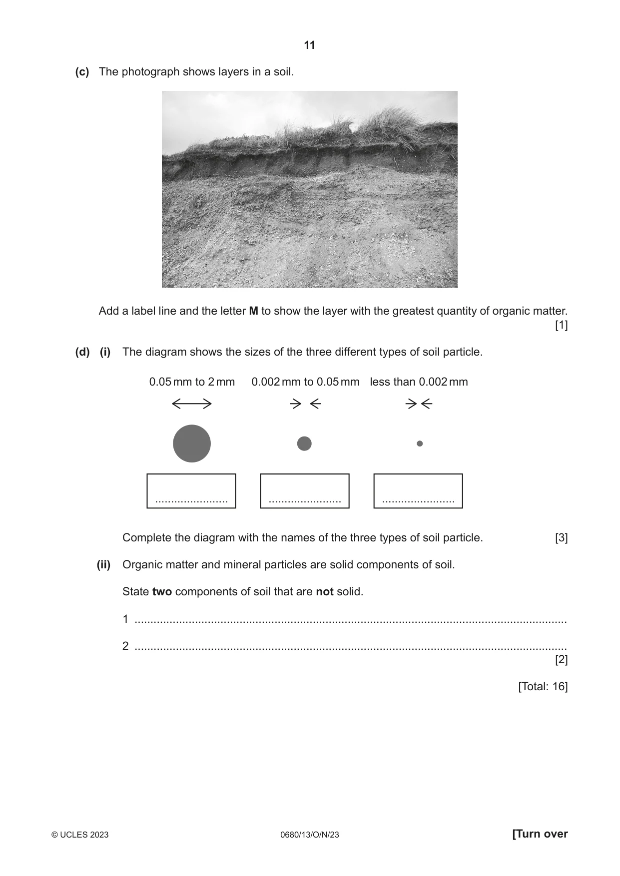 Cambridge IGCSE Environmental Management 0680 2023 Oct/Nov Paper 1 · Variant 3 question paper, page 11 of 20