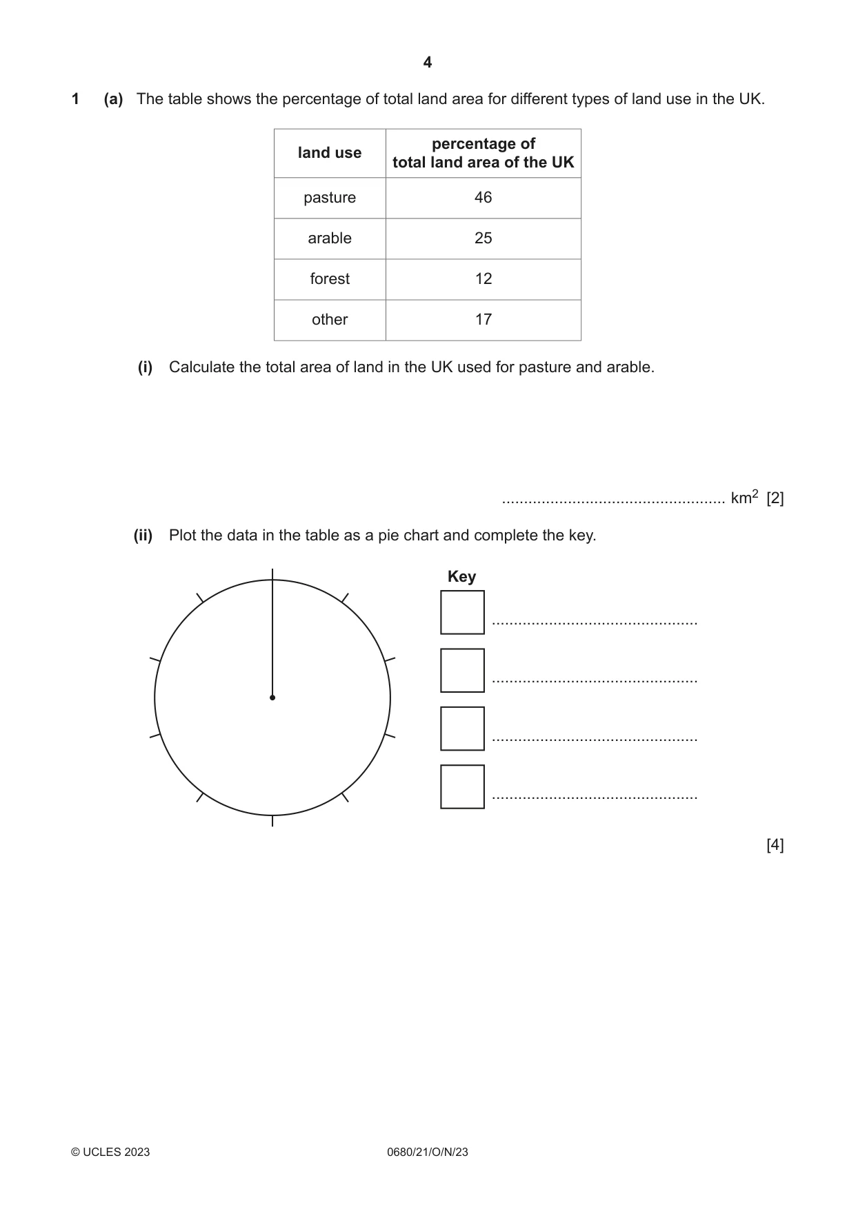 Cambridge IGCSE Environmental Management 0680 2023 Oct/Nov Paper 2 · Variant 1 question paper, page 4 of 24
