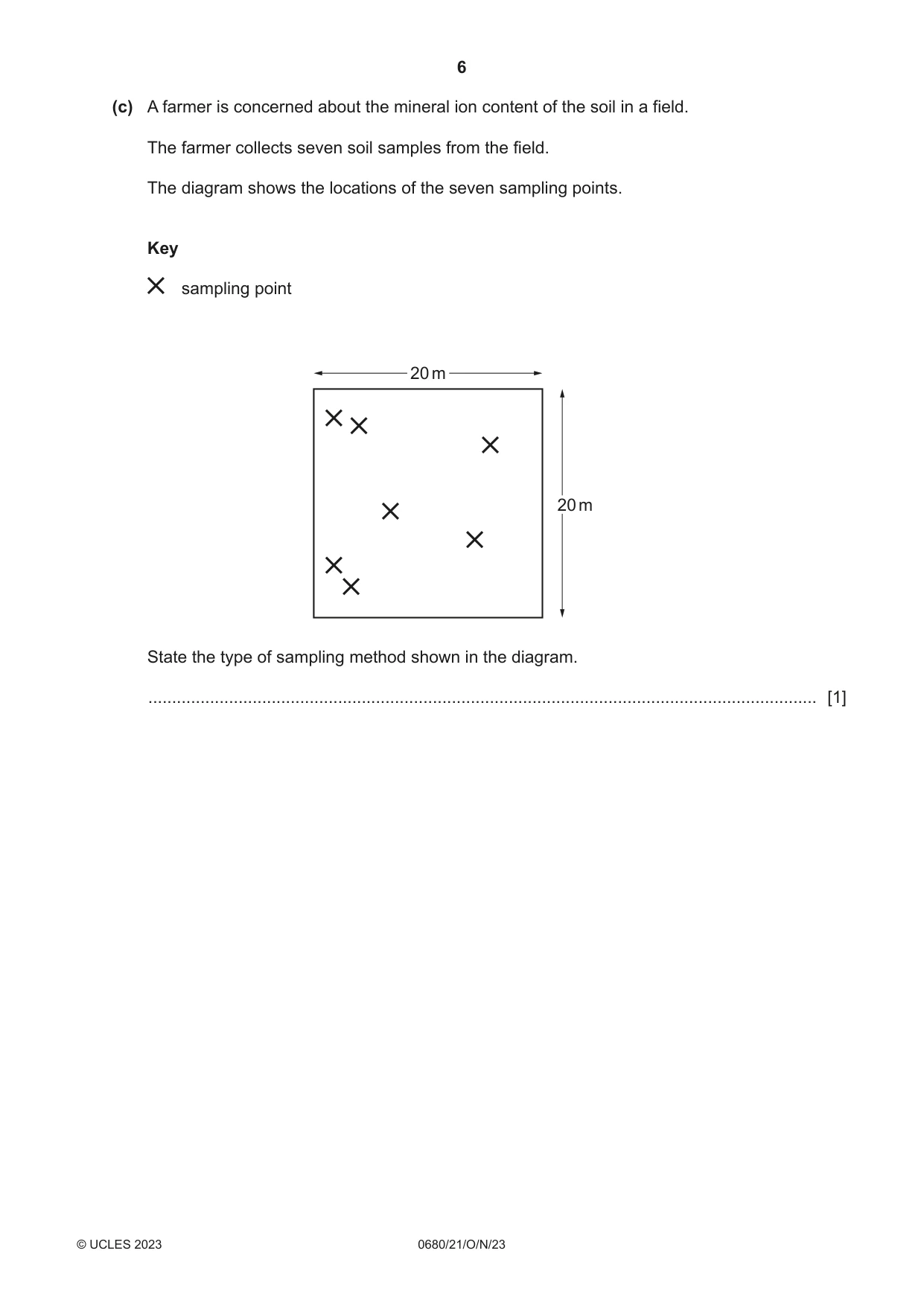 Cambridge IGCSE Environmental Management 0680 2023 Oct/Nov Paper 2 · Variant 1 question paper, page 6 of 24