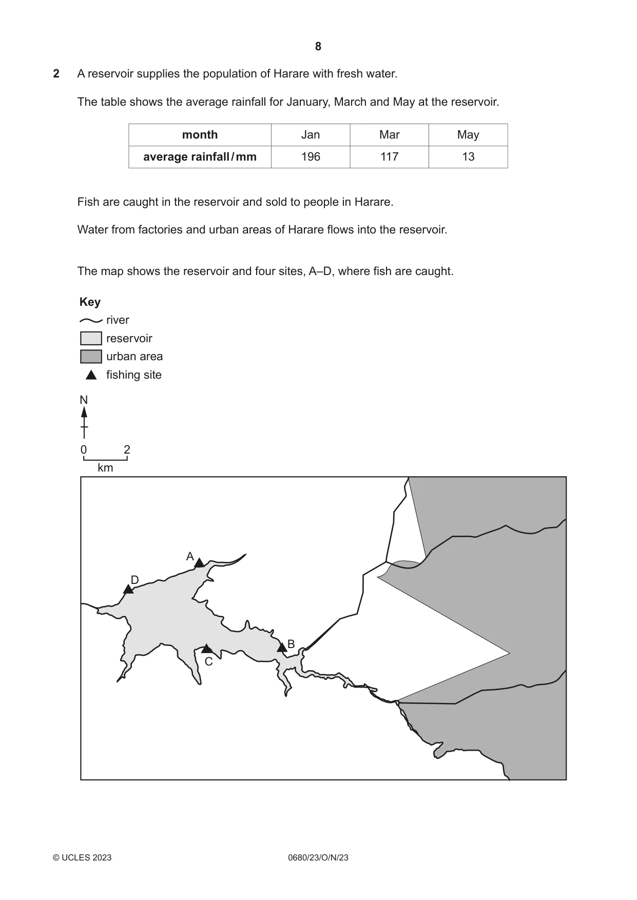 Cambridge IGCSE Environmental Management 0680 2023 Oct/Nov Paper 2 · Variant 3 question paper, page 8 of 20