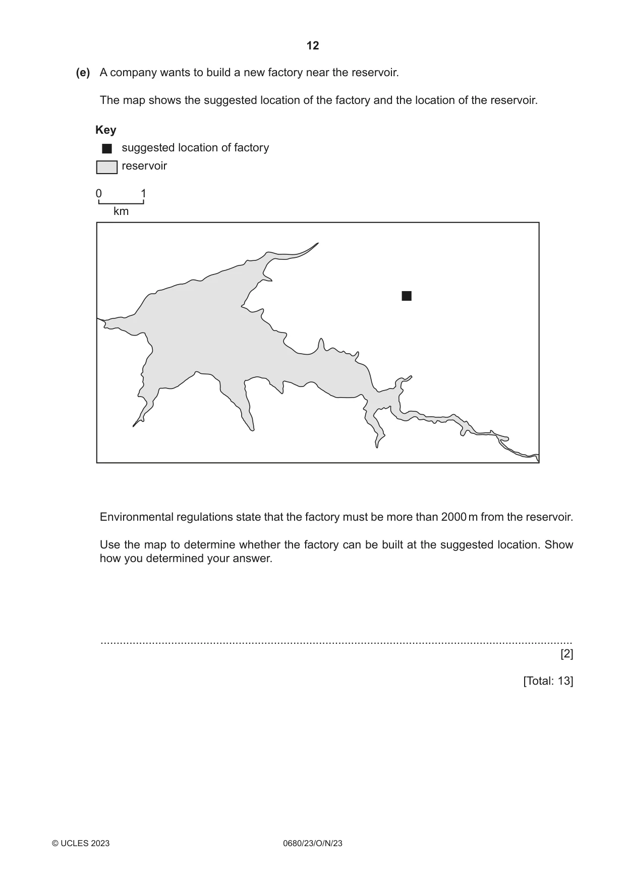 Cambridge IGCSE Environmental Management 0680 2023 Oct/Nov Paper 2 · Variant 3 question paper, page 12 of 20