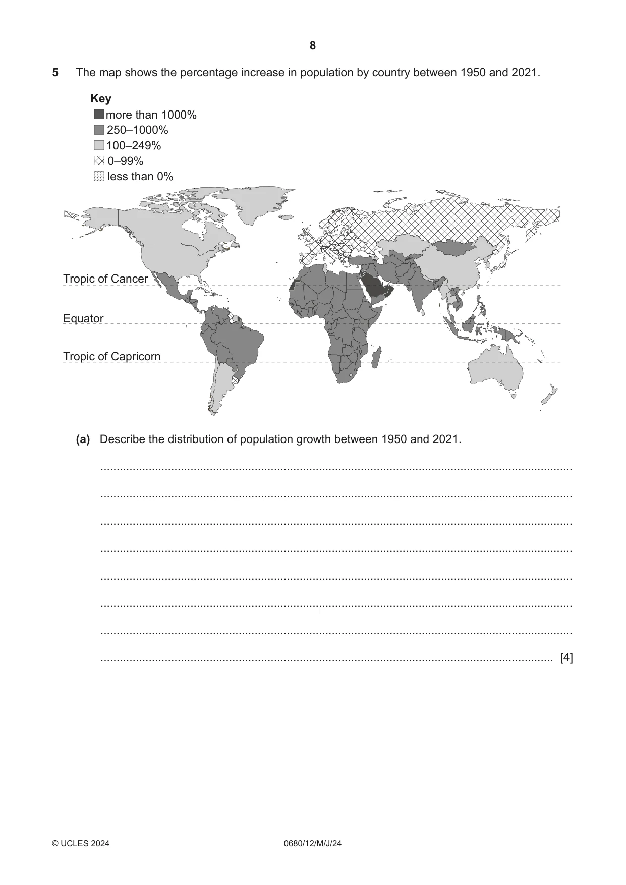 Cambridge IGCSE Environmental Management 0680 2024 May/June Paper 1 · Variant 2 question paper, page 8 of 20