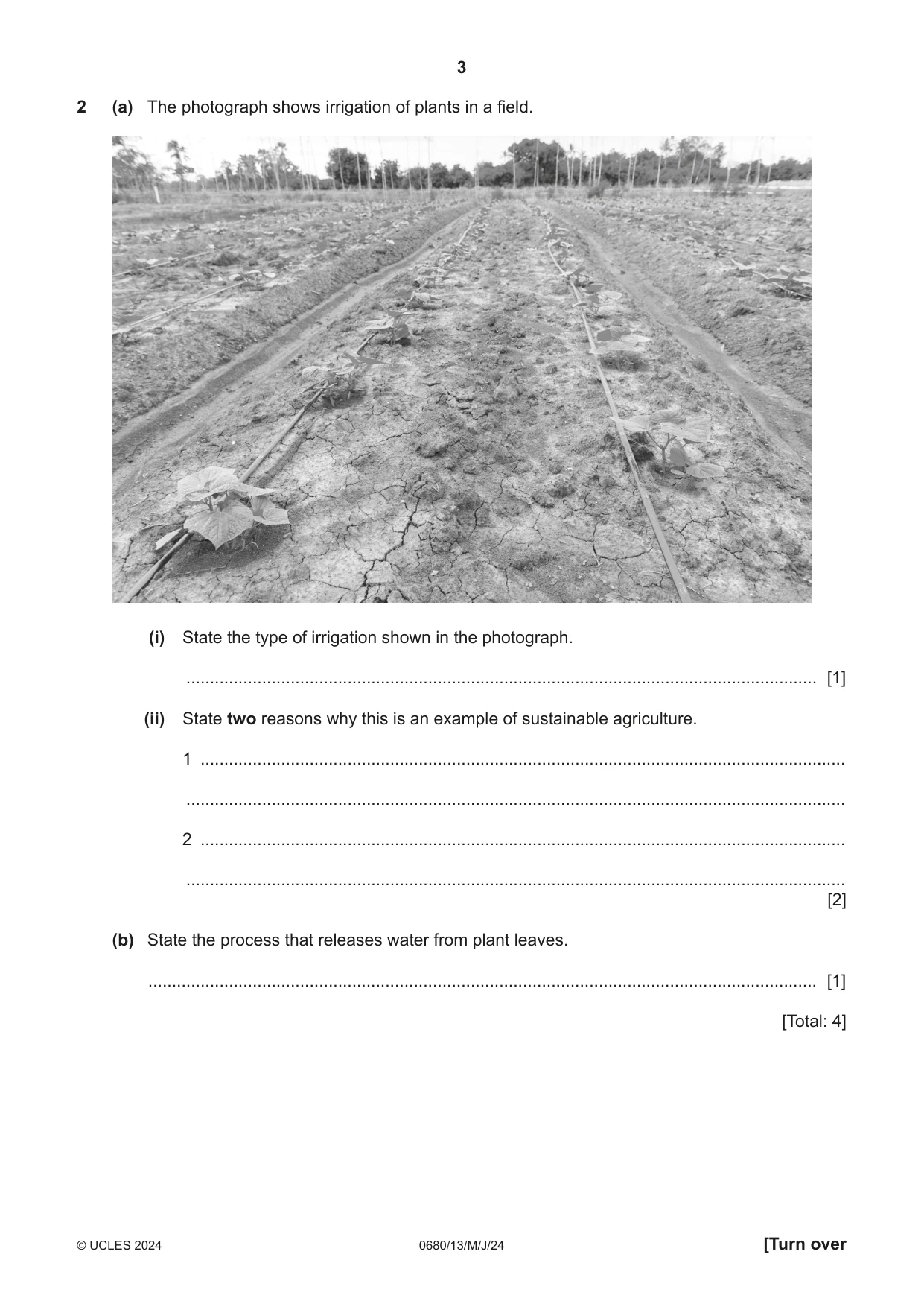 Cambridge IGCSE Environmental Management 0680 2024 May/June Paper 1 · Variant 3 question paper, page 3 of 20