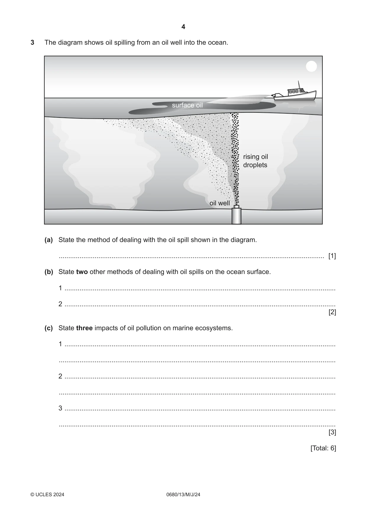 Cambridge IGCSE Environmental Management 0680 2024 May/June Paper 1 · Variant 3 question paper, page 4 of 20