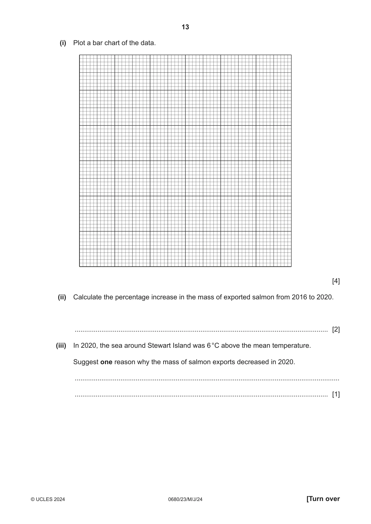 Cambridge IGCSE Environmental Management 0680 2024 May/June Paper 2 · Variant 3 question paper, page 13 of 20