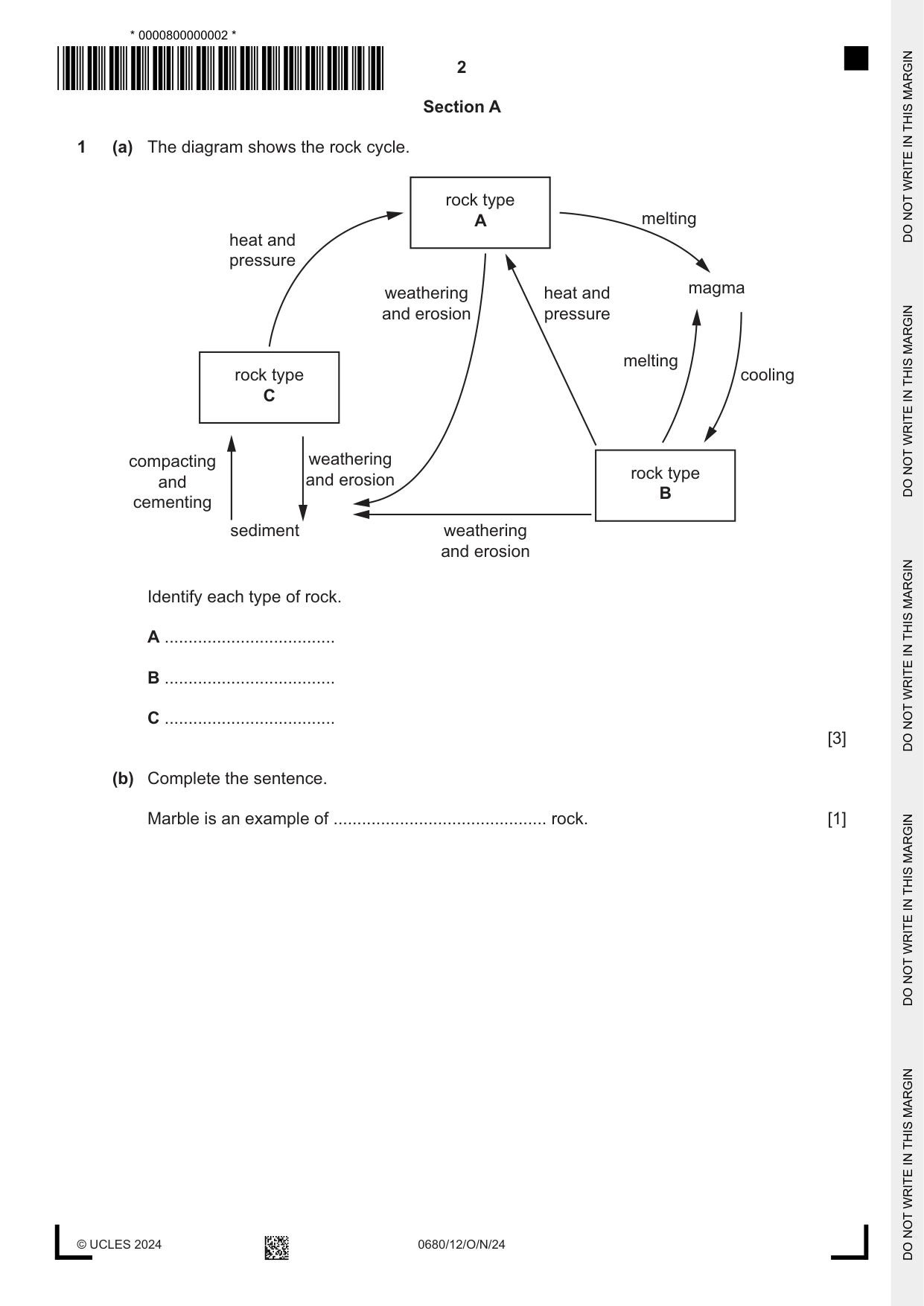 Cambridge IGCSE Environmental Management 0680 2024 Oct/Nov Paper 1 · Variant 2 question paper, page 2 of 24