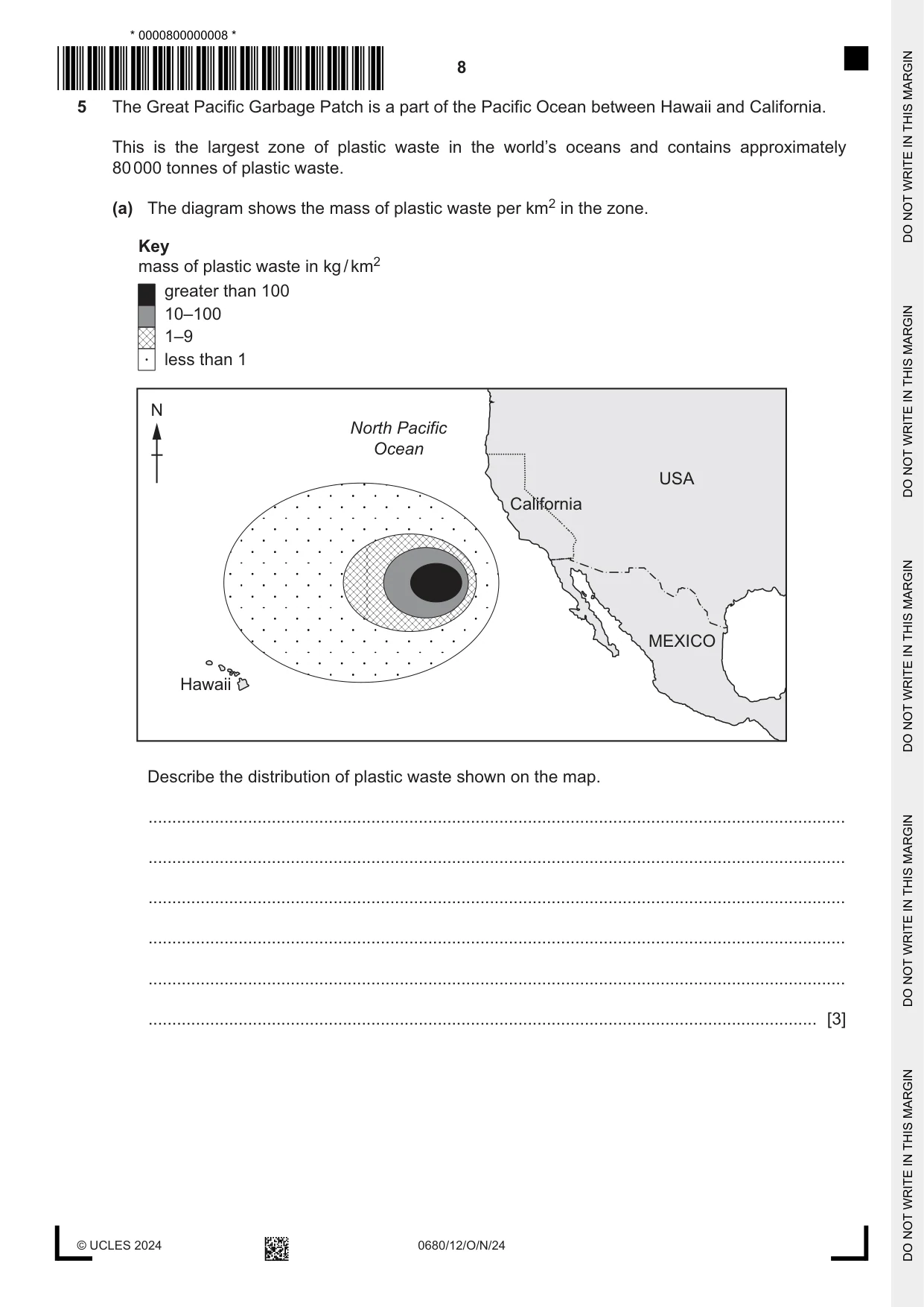 Cambridge IGCSE Environmental Management 0680 2024 Oct/Nov Paper 1 · Variant 2 question paper, page 8 of 24