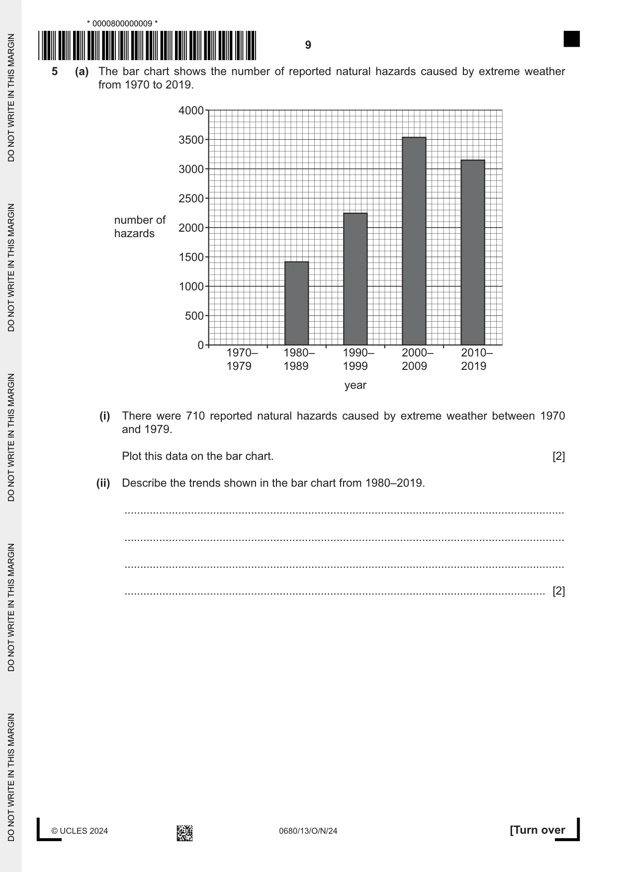 Cambridge IGCSE Environmental Management 0680 2024 Oct/Nov Paper 1 · Variant 3 question paper, page 9 of 20