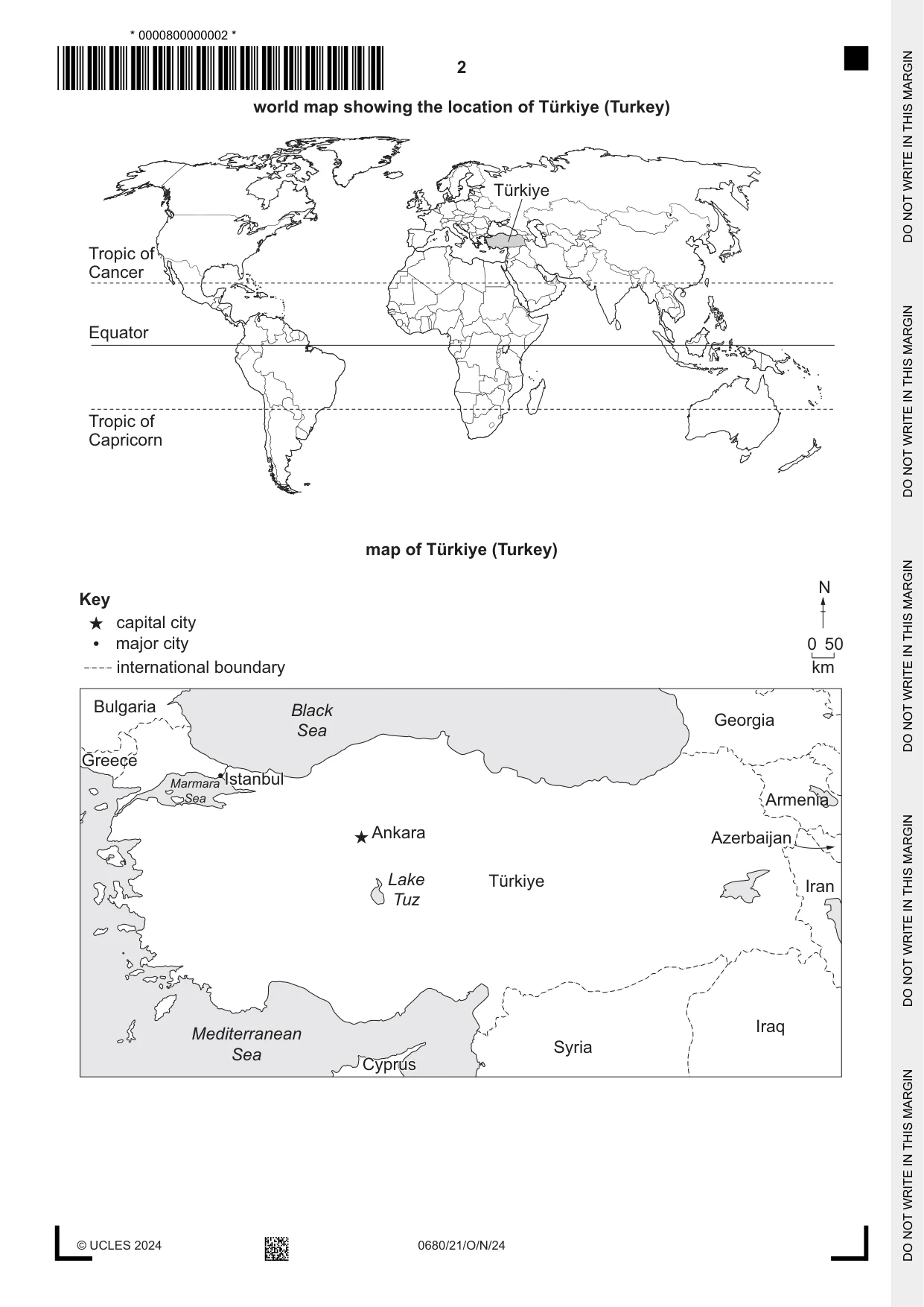 Cambridge IGCSE Environmental Management 0680 2024 Oct/Nov Paper 2 · Variant 1 question paper, page 2 of 20