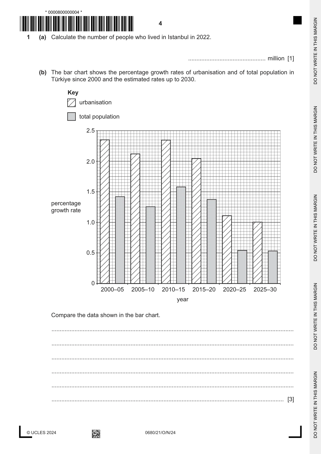 Cambridge IGCSE Environmental Management 0680 2024 Oct/Nov Paper 2 · Variant 1 question paper, page 4 of 20