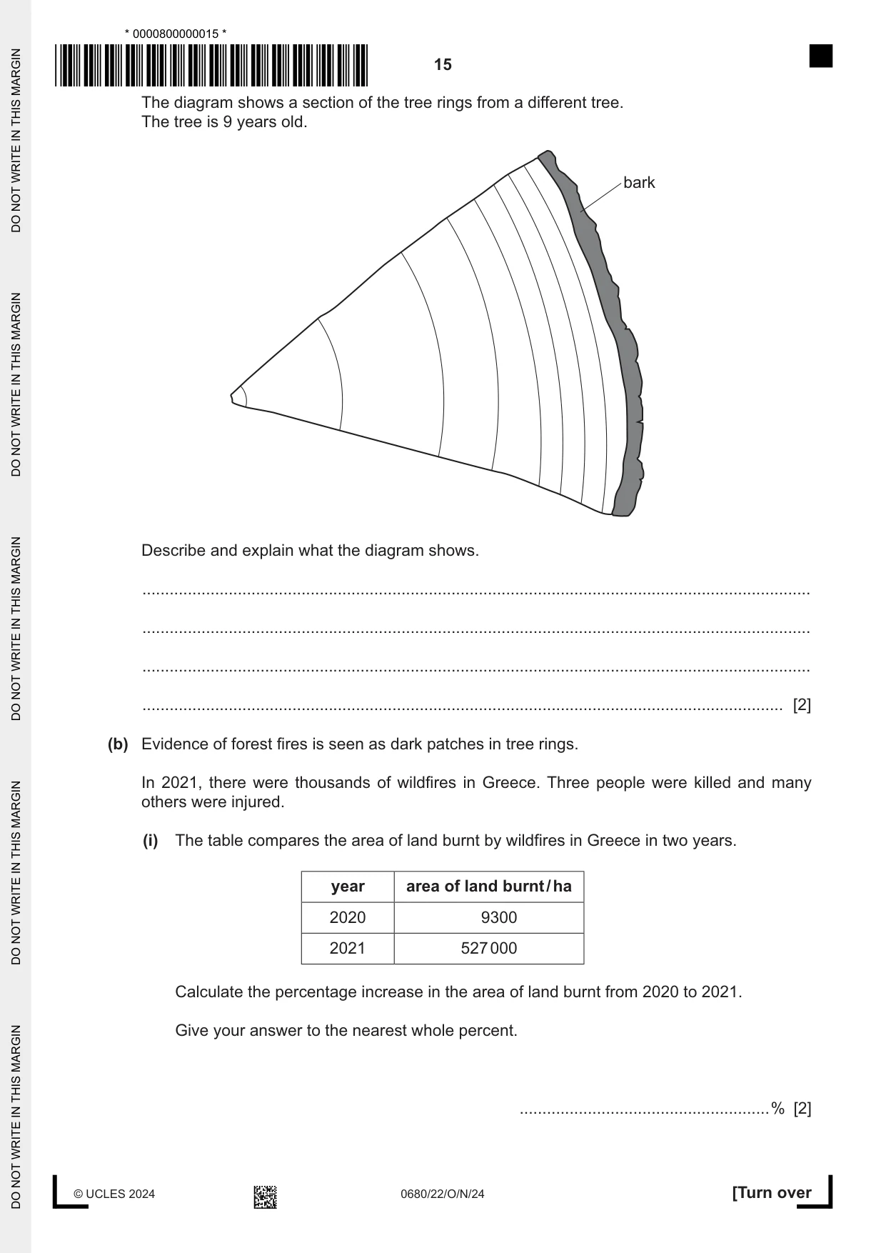 Cambridge IGCSE Environmental Management 0680 2024 Oct/Nov Paper 2 · Variant 2 question paper, page 15 of 24