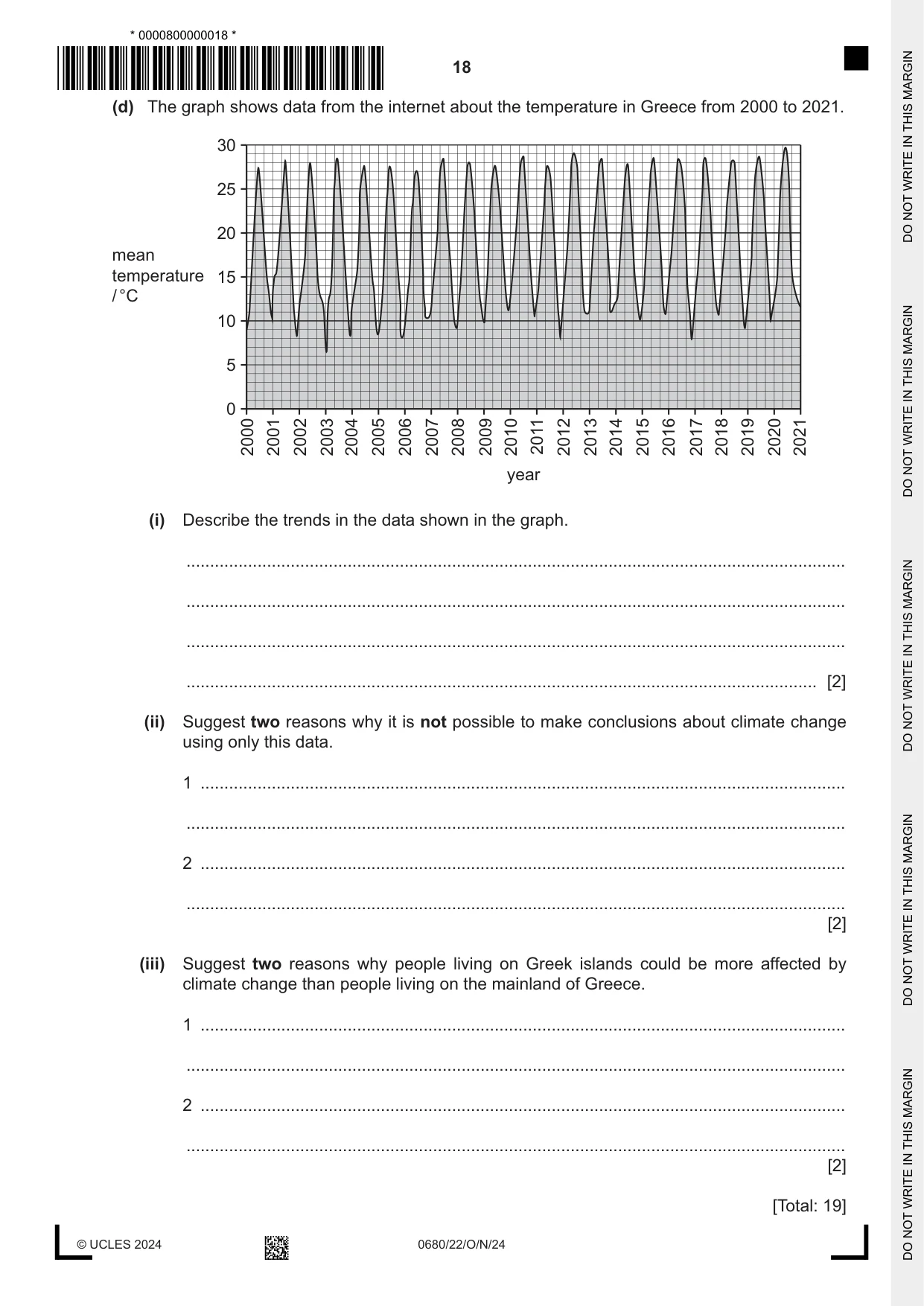 Cambridge IGCSE Environmental Management 0680 2024 Oct/Nov Paper 2 · Variant 2 question paper, page 18 of 24