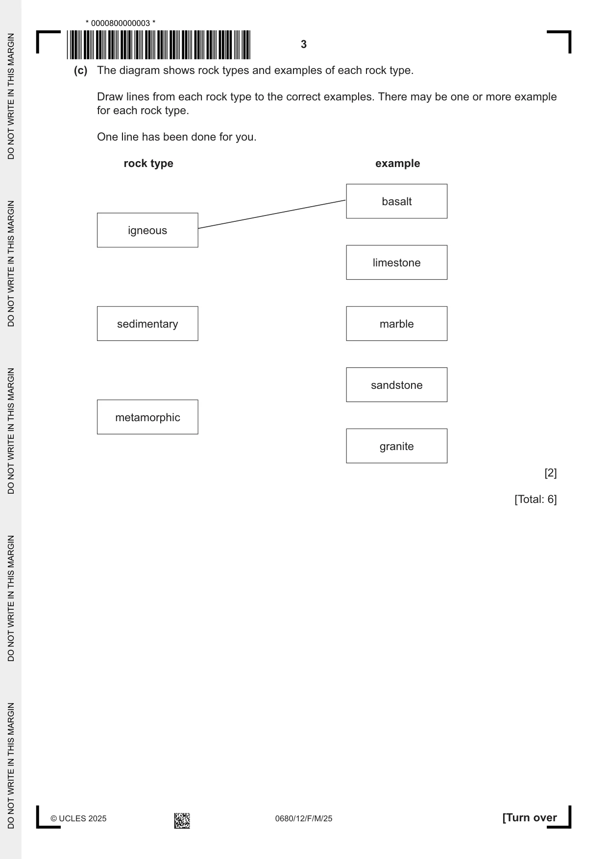 Cambridge IGCSE Environmental Management 0680 2025 Feb/March Paper 1 · Variant 2 question paper, page 3 of 20