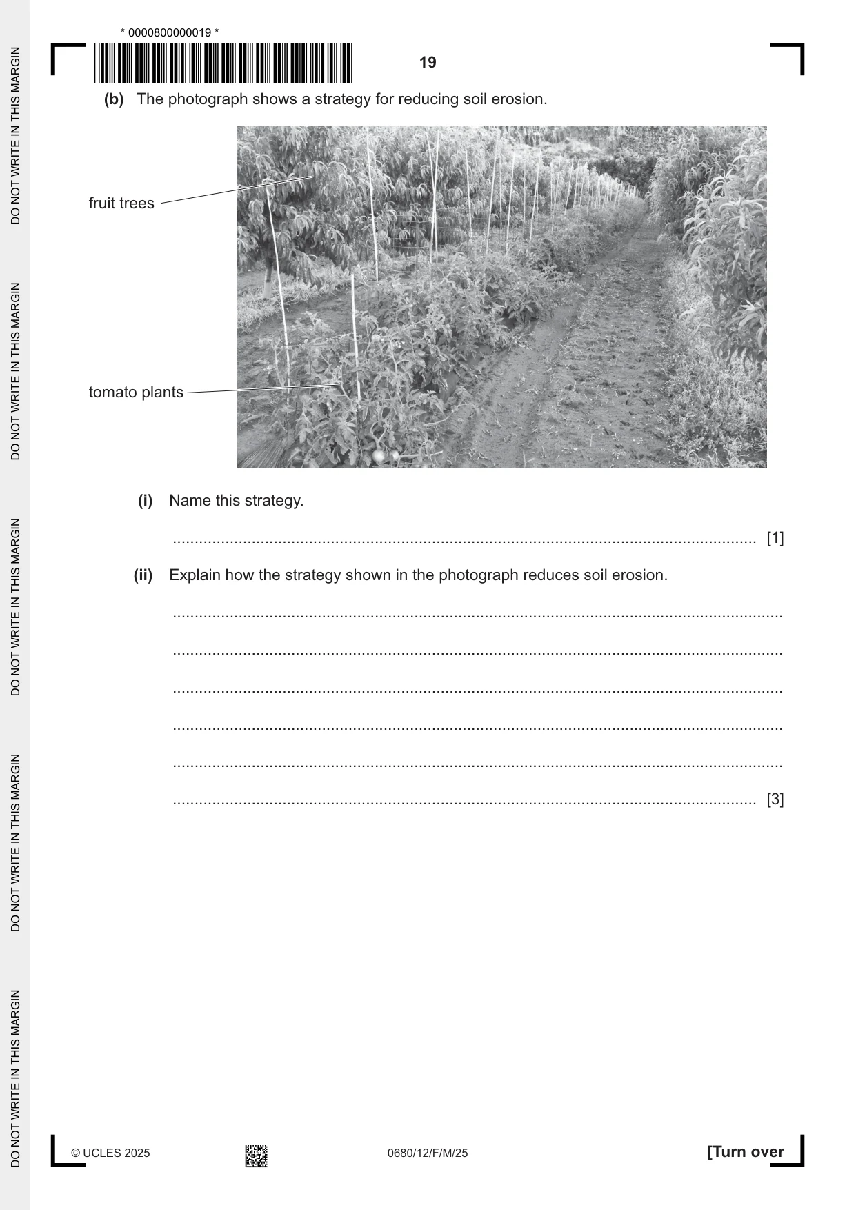 Cambridge IGCSE Environmental Management 0680 2025 Feb/March Paper 1 · Variant 2 question paper, page 19 of 20