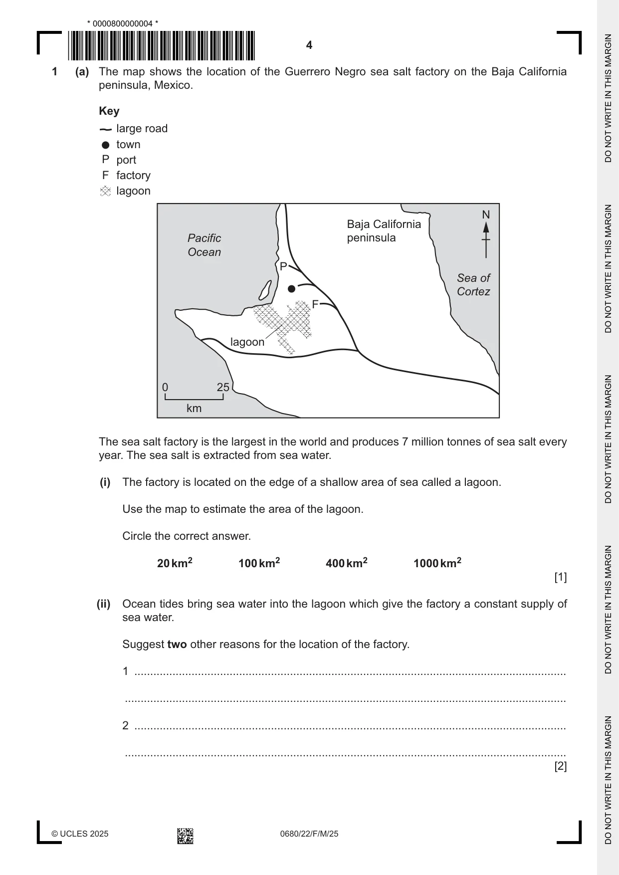 Cambridge IGCSE Environmental Management 0680 2025 Feb/March Paper 2 · Variant 2 question paper, page 4 of 20