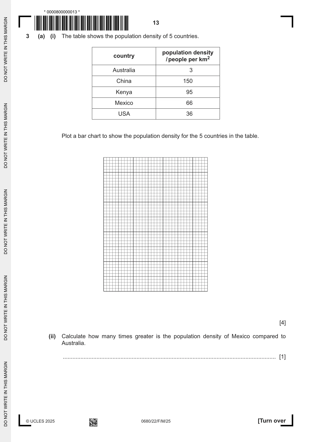 Cambridge IGCSE Environmental Management 0680 2025 Feb/March Paper 2 · Variant 2 question paper, page 13 of 20