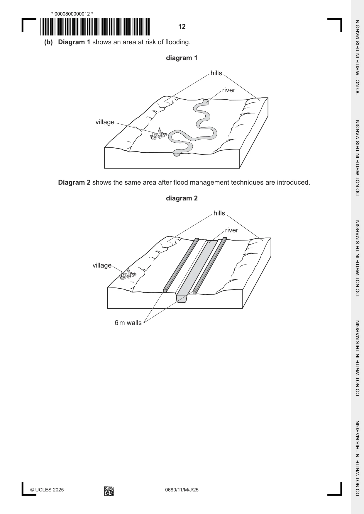 Cambridge IGCSE Environmental Management 0680 2025 May/June Paper 1 · Variant 1 question paper, page 12 of 16