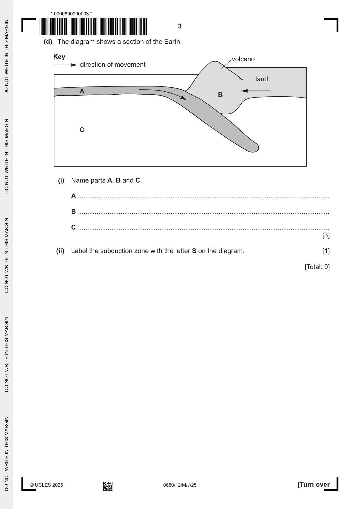 Cambridge IGCSE Environmental Management 0680 2025 May/June Paper 1 · Variant 2 question paper, page 3 of 20