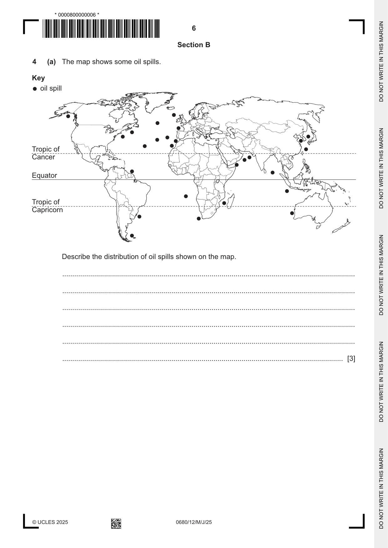 Cambridge IGCSE Environmental Management 0680 2025 May/June Paper 1 · Variant 2 question paper, page 6 of 20
