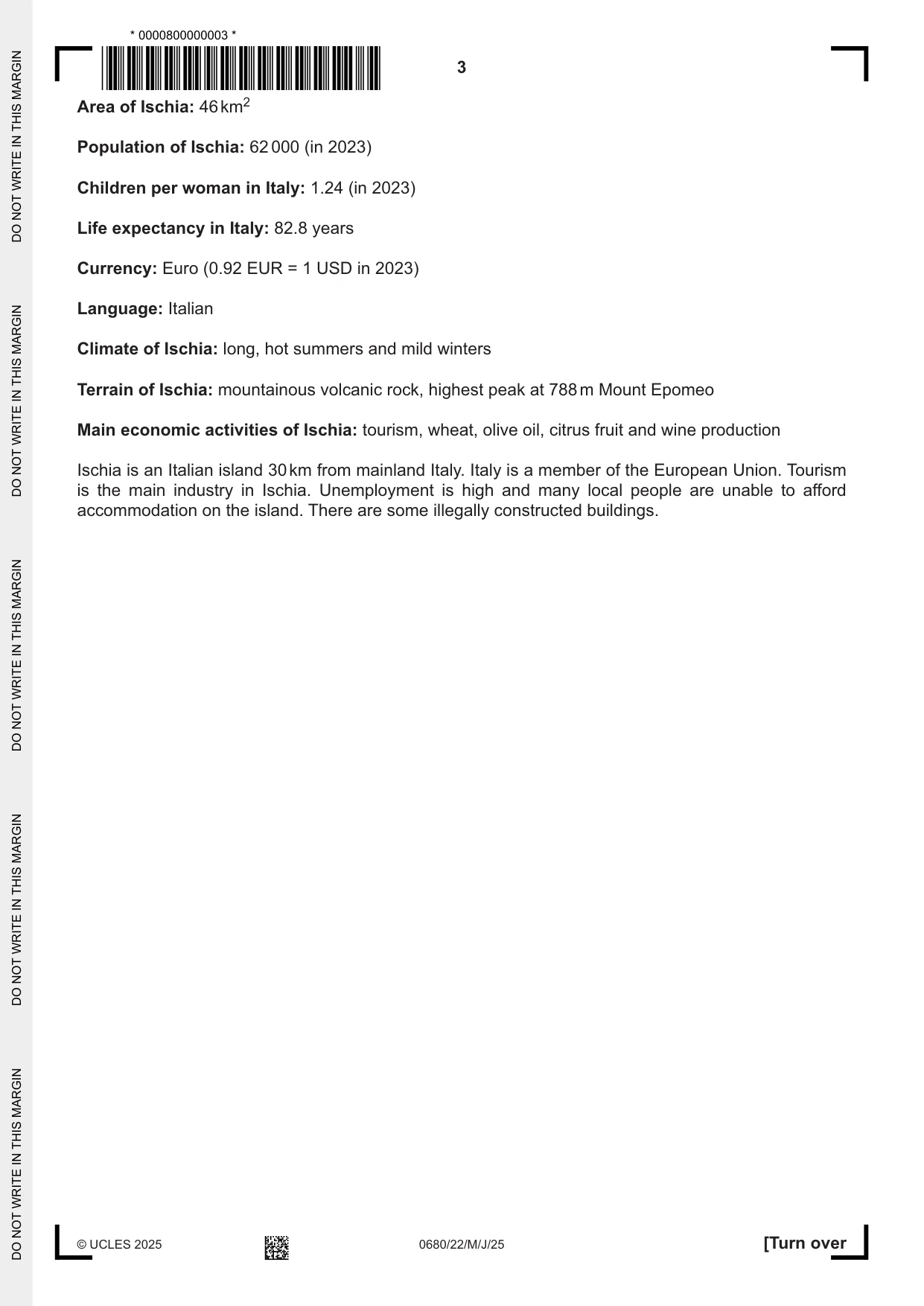 Cambridge IGCSE Environmental Management 0680 2025 May/June Paper 2 · Variant 2 question paper, page 3 of 20