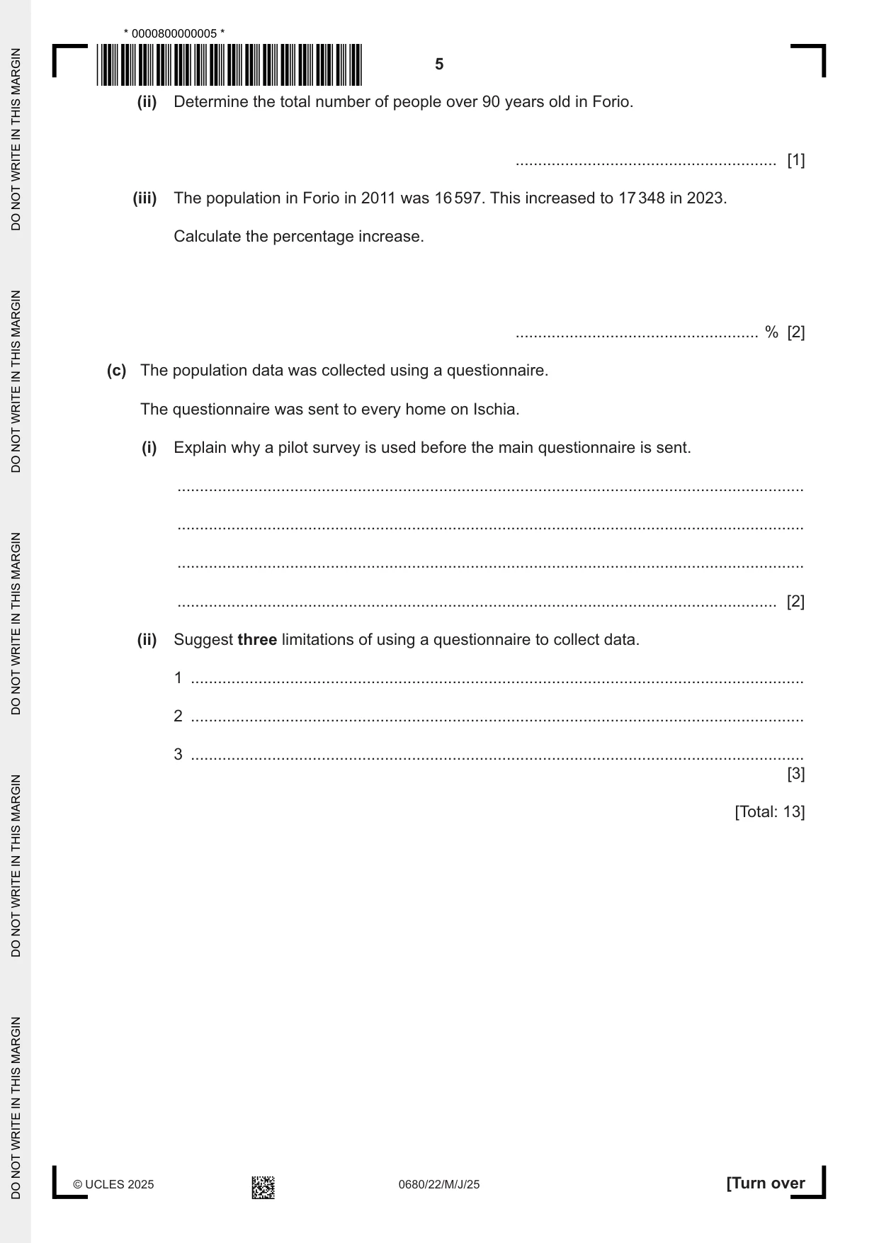 Cambridge IGCSE Environmental Management 0680 2025 May/June Paper 2 · Variant 2 question paper, page 5 of 20