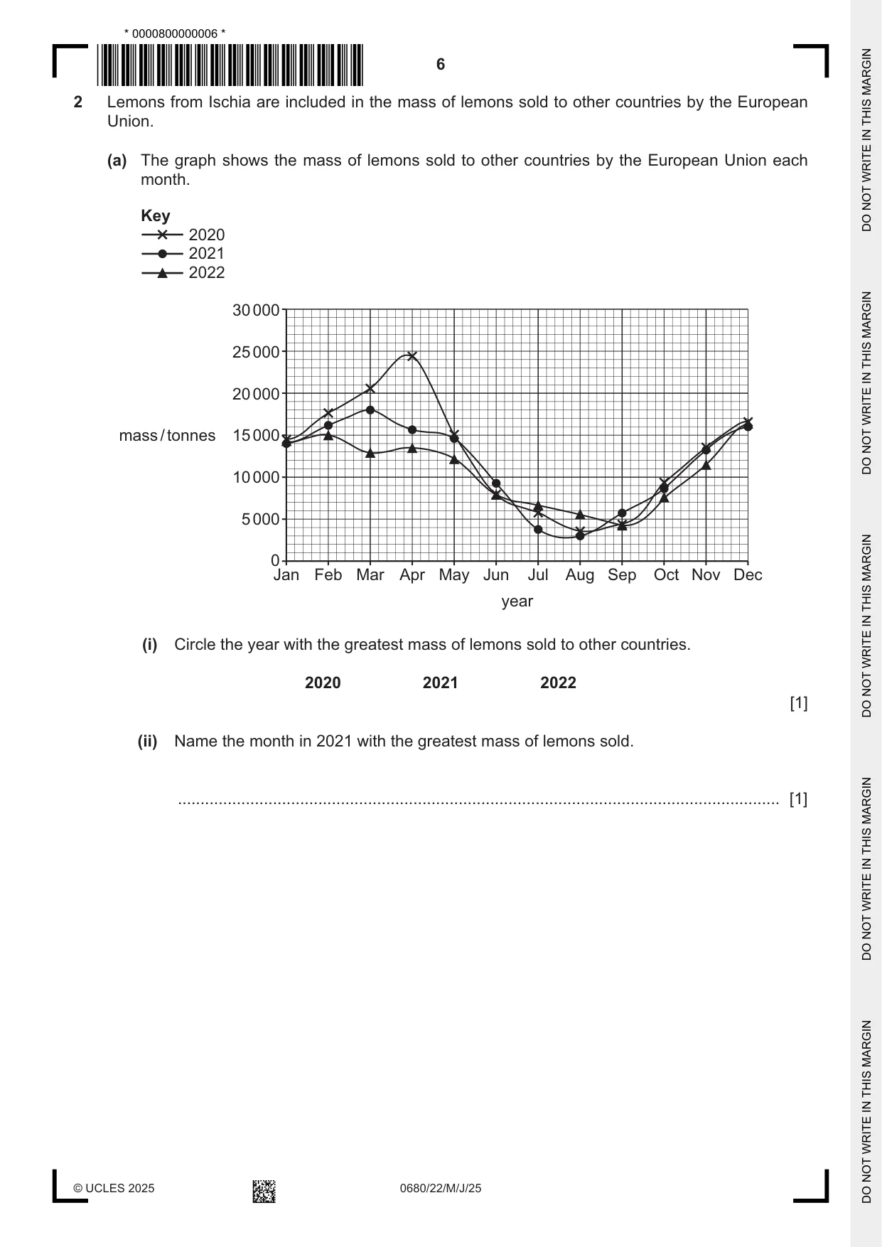 Cambridge IGCSE Environmental Management 0680 2025 May/June Paper 2 · Variant 2 question paper, page 6 of 20