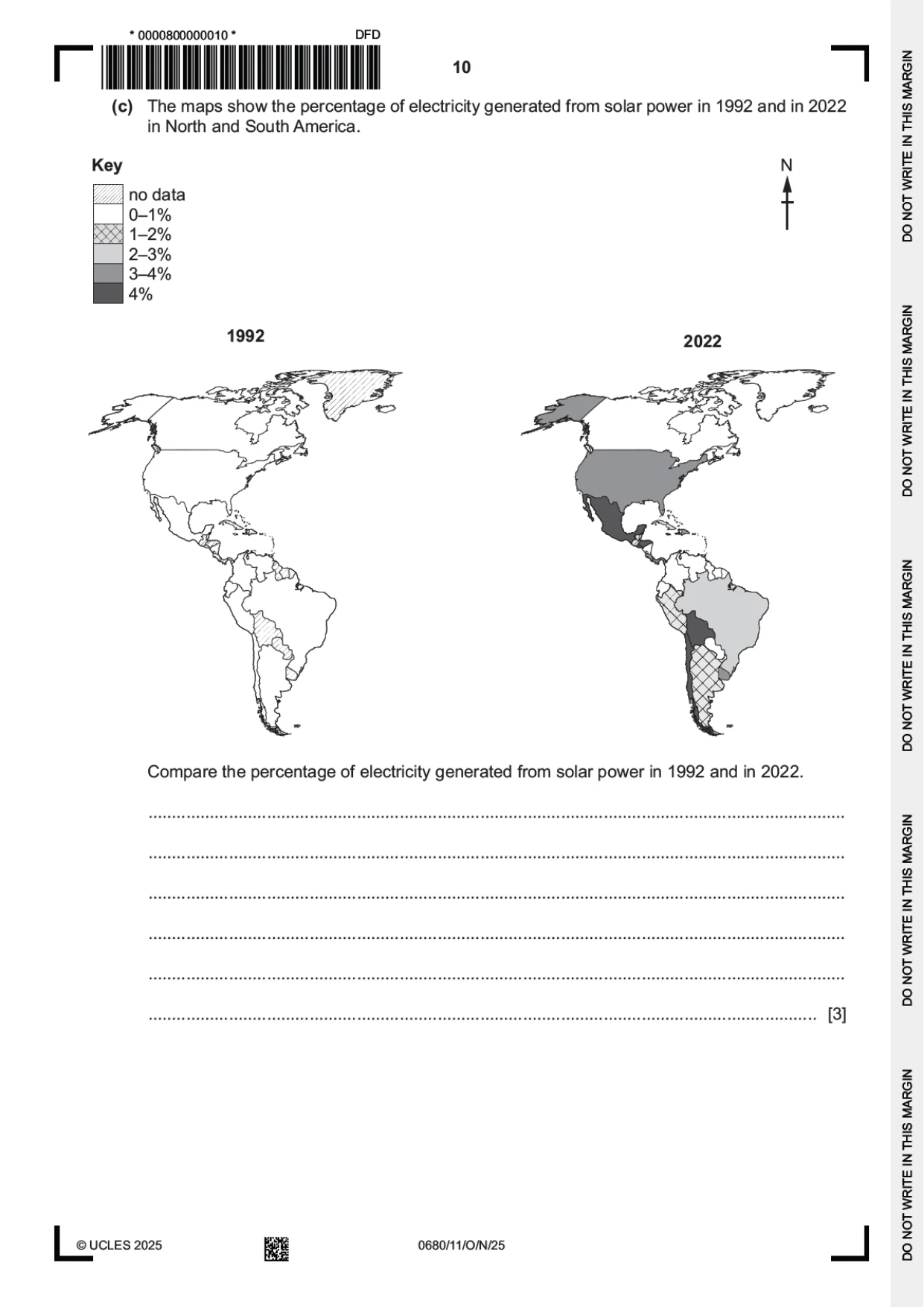 Cambridge IGCSE Environmental Management 0680 2025 Oct/Nov Paper 1 · Variant 1 question paper, page 10 of 20
