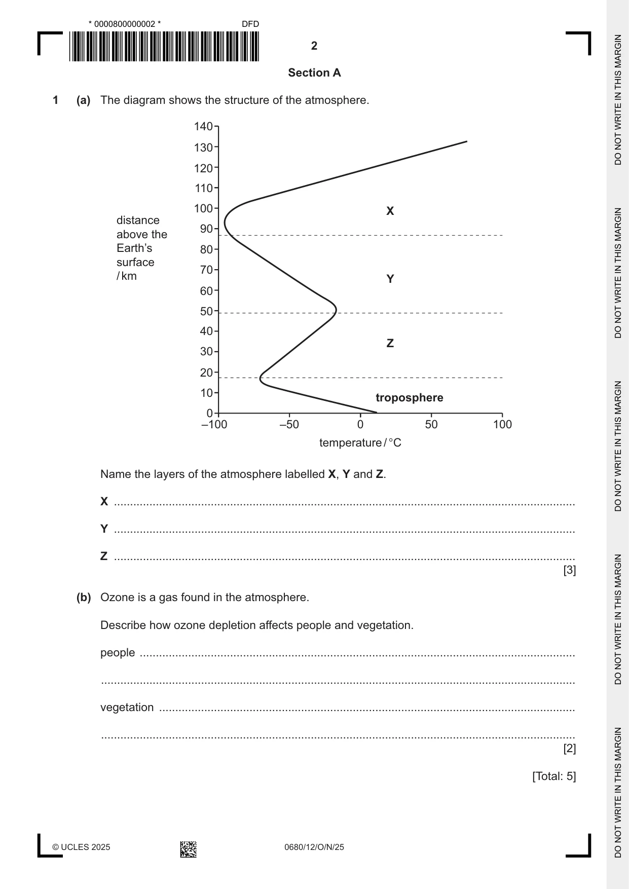 Cambridge IGCSE Environmental Management 0680 2025 Oct/Nov Paper 1 · Variant 2 question paper, page 2 of 20