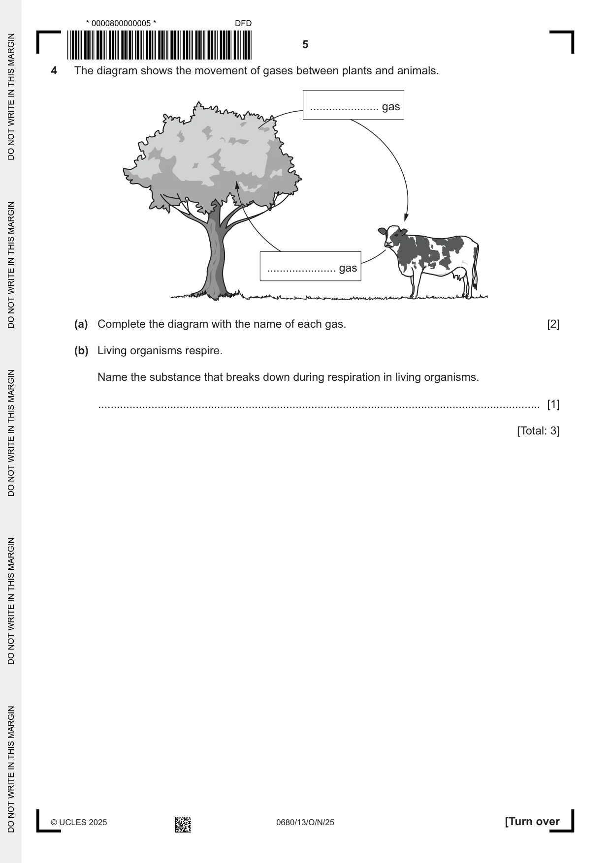 Cambridge IGCSE Environmental Management 0680 2025 Oct/Nov Paper 1 · Variant 3 question paper, page 5 of 20