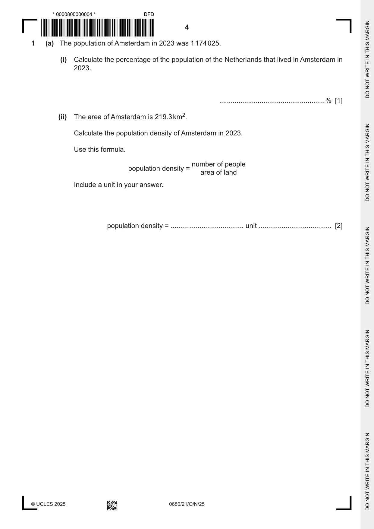 Cambridge IGCSE Environmental Management 0680 2025 Oct/Nov Paper 2 · Variant 1 question paper, page 4 of 24