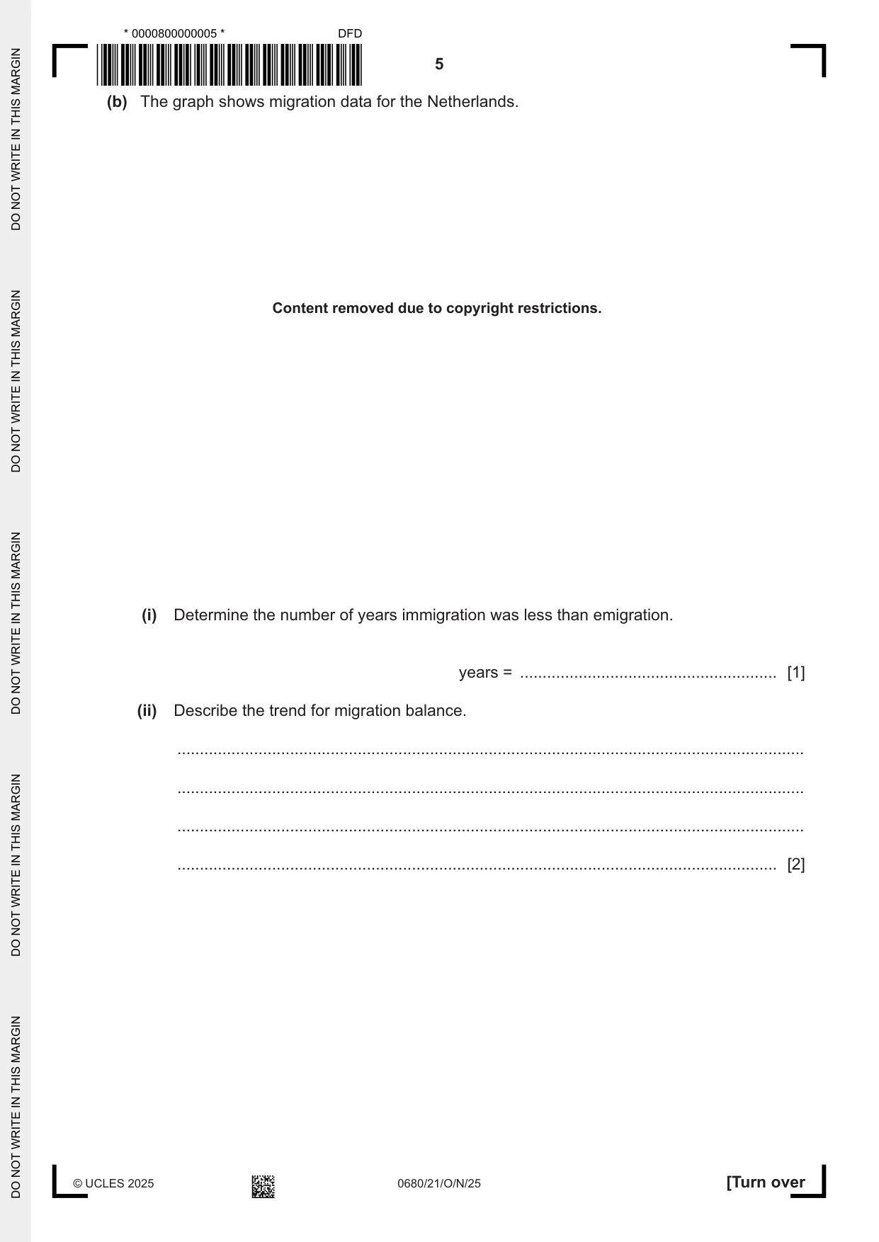 Cambridge IGCSE Environmental Management 0680 2025 Oct/Nov Paper 2 · Variant 1 question paper, page 5 of 24