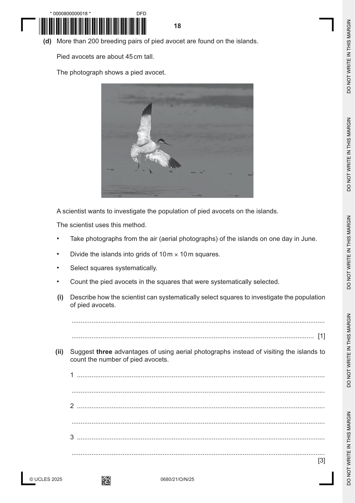 Cambridge IGCSE Environmental Management 0680 2025 Oct/Nov Paper 2 · Variant 1 question paper, page 18 of 24