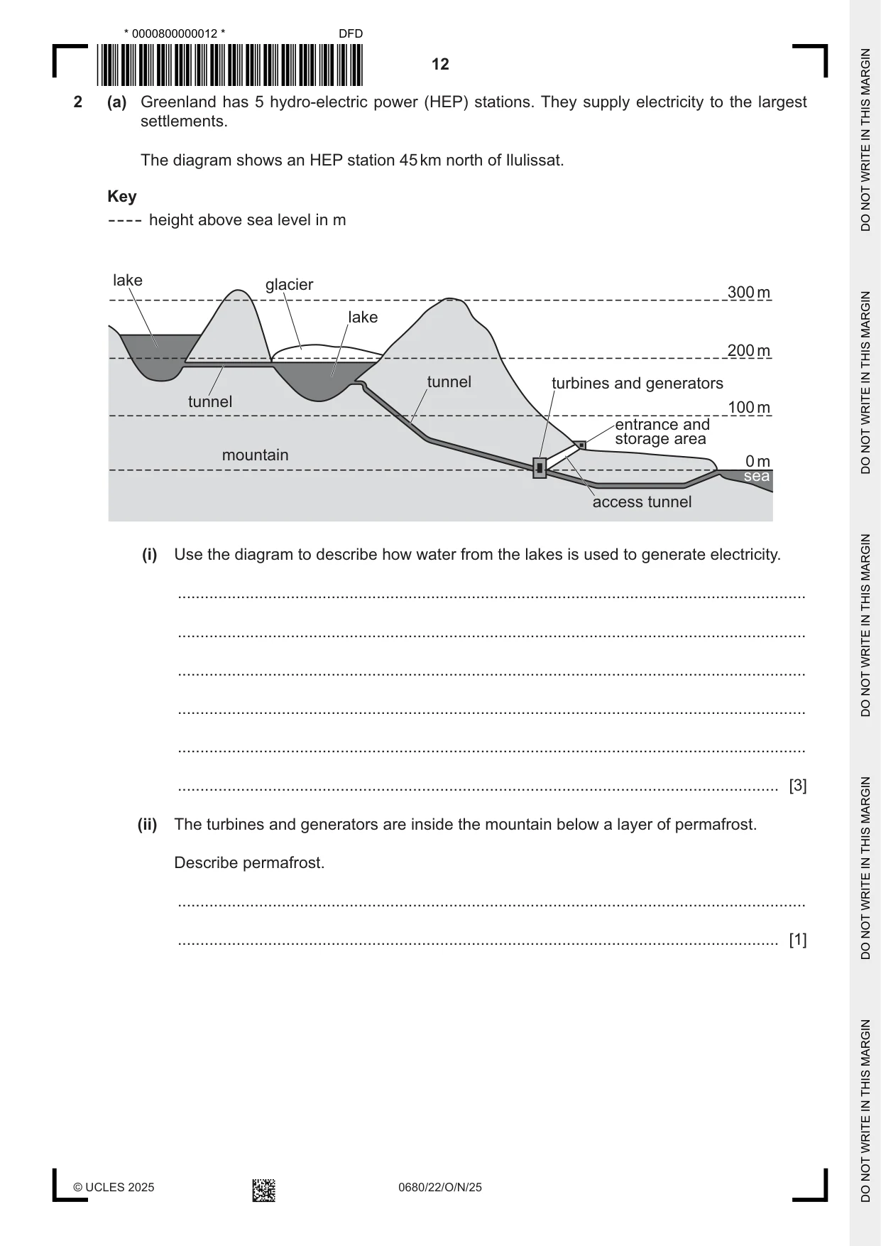 Cambridge IGCSE Environmental Management 0680 2025 Oct/Nov Paper 2 · Variant 2 question paper, page 12 of 20