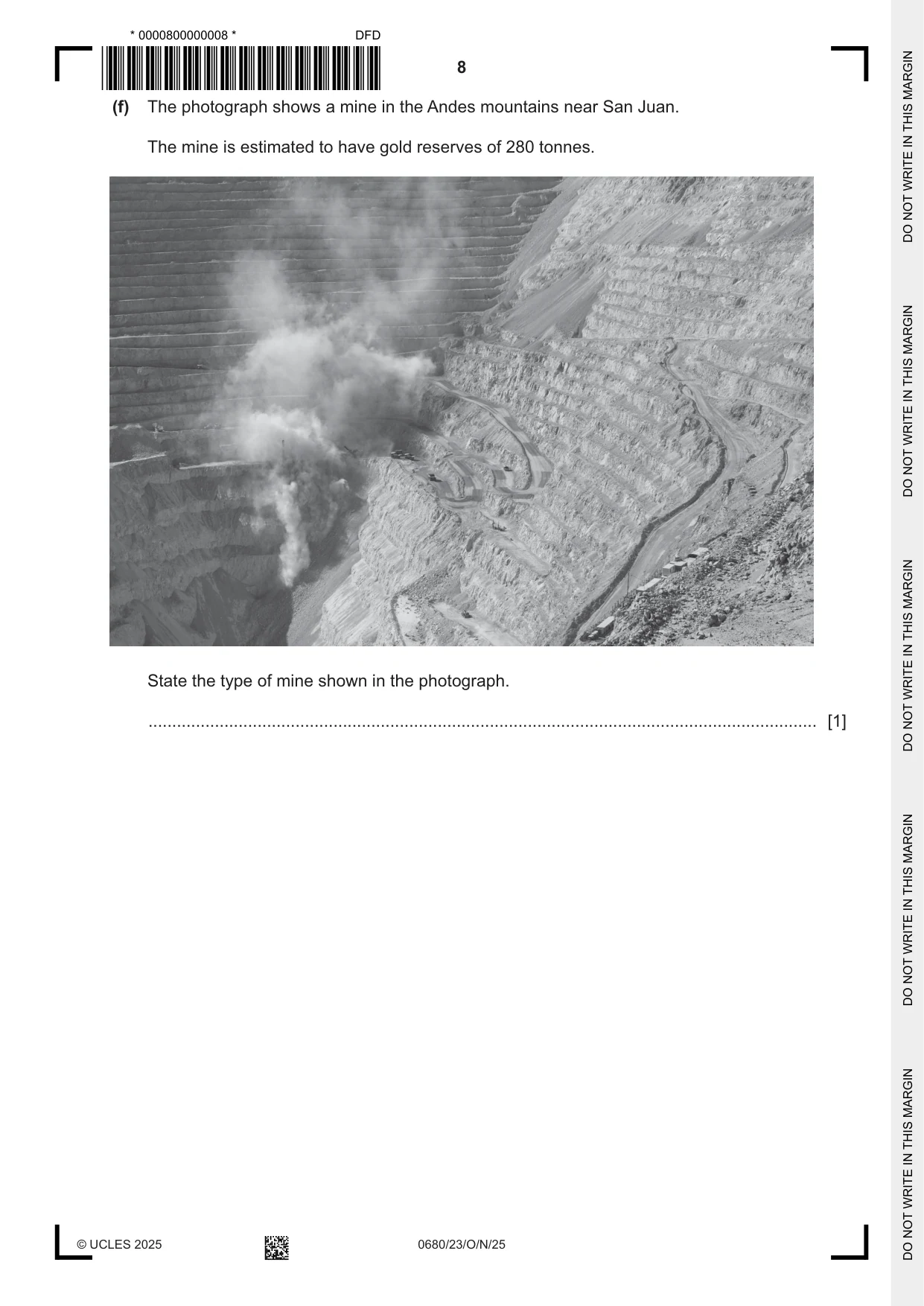 Cambridge IGCSE Environmental Management 0680 2025 Oct/Nov Paper 2 · Variant 3 question paper, page 8 of 20
