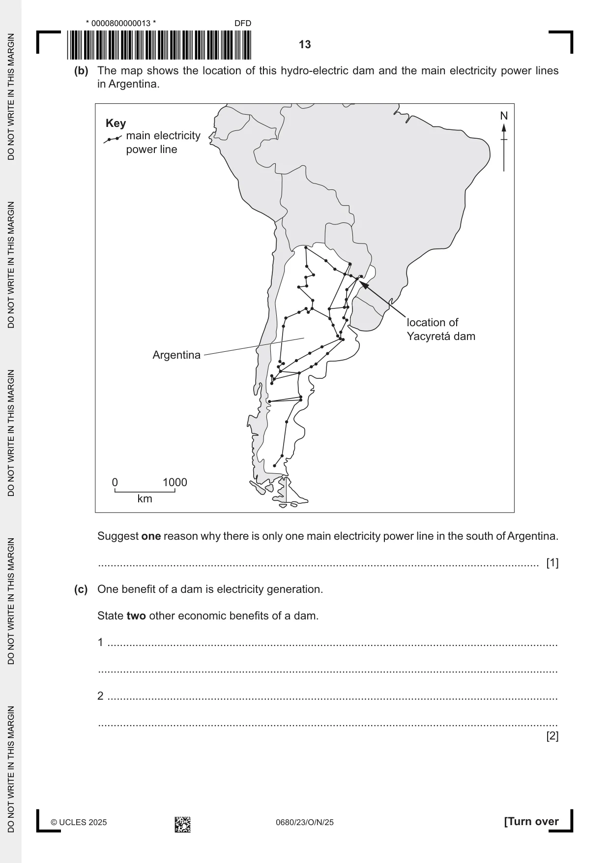 Cambridge IGCSE Environmental Management 0680 2025 Oct/Nov Paper 2 · Variant 3 question paper, page 13 of 20