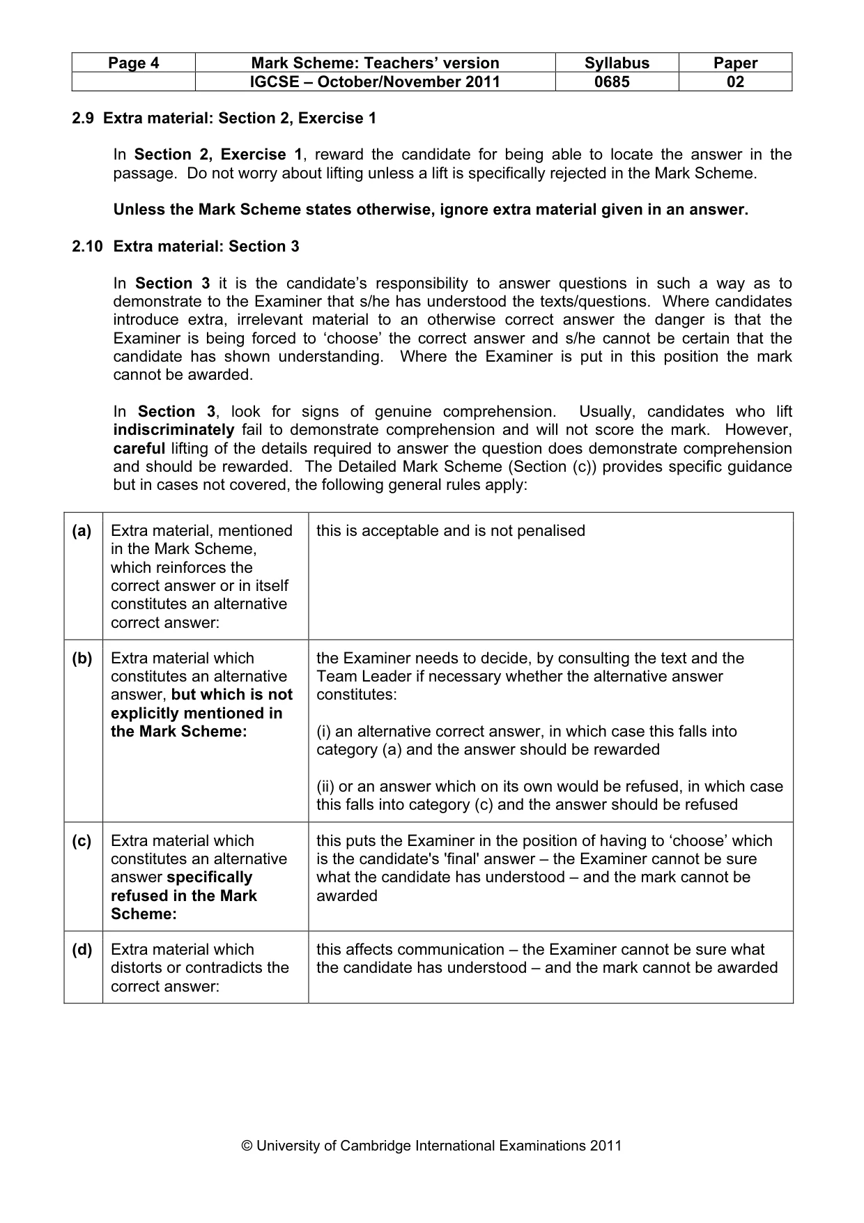 Mark scheme, page 4 of 17