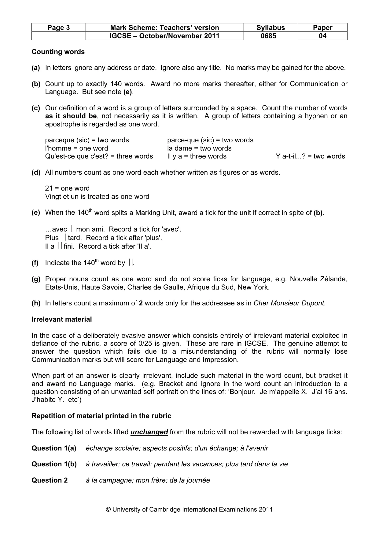 Mark scheme, page 3 of 19