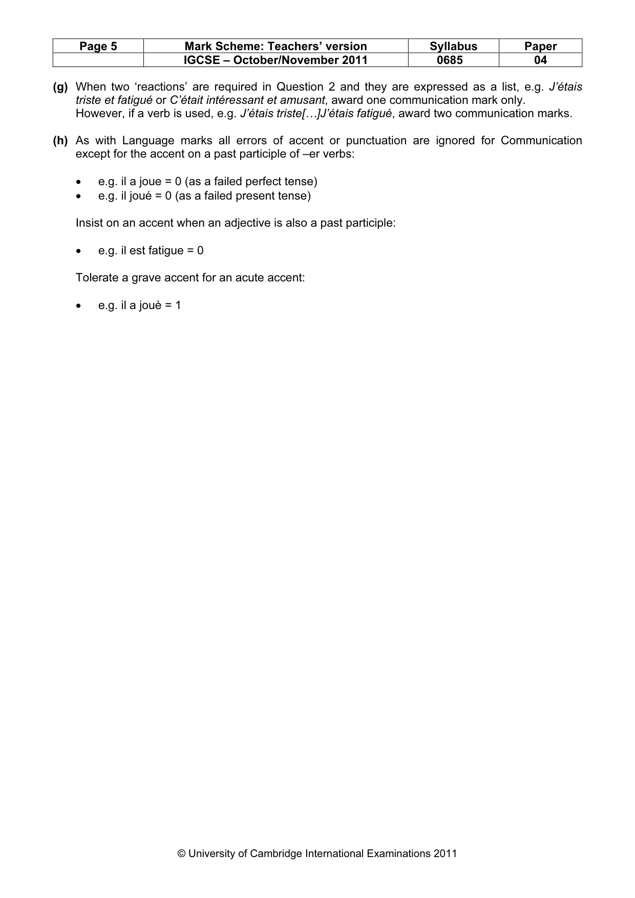 Mark scheme, page 5 of 19