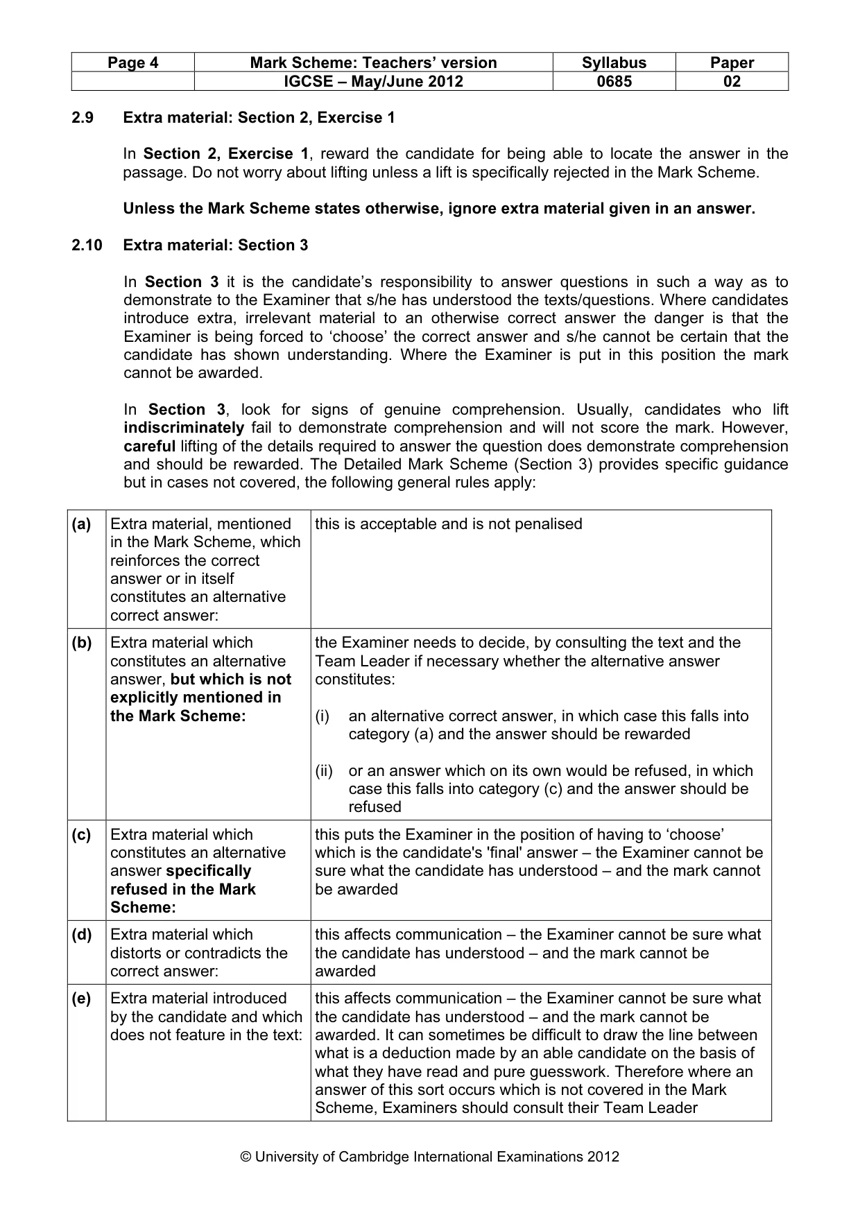 Mark scheme, page 4 of 19