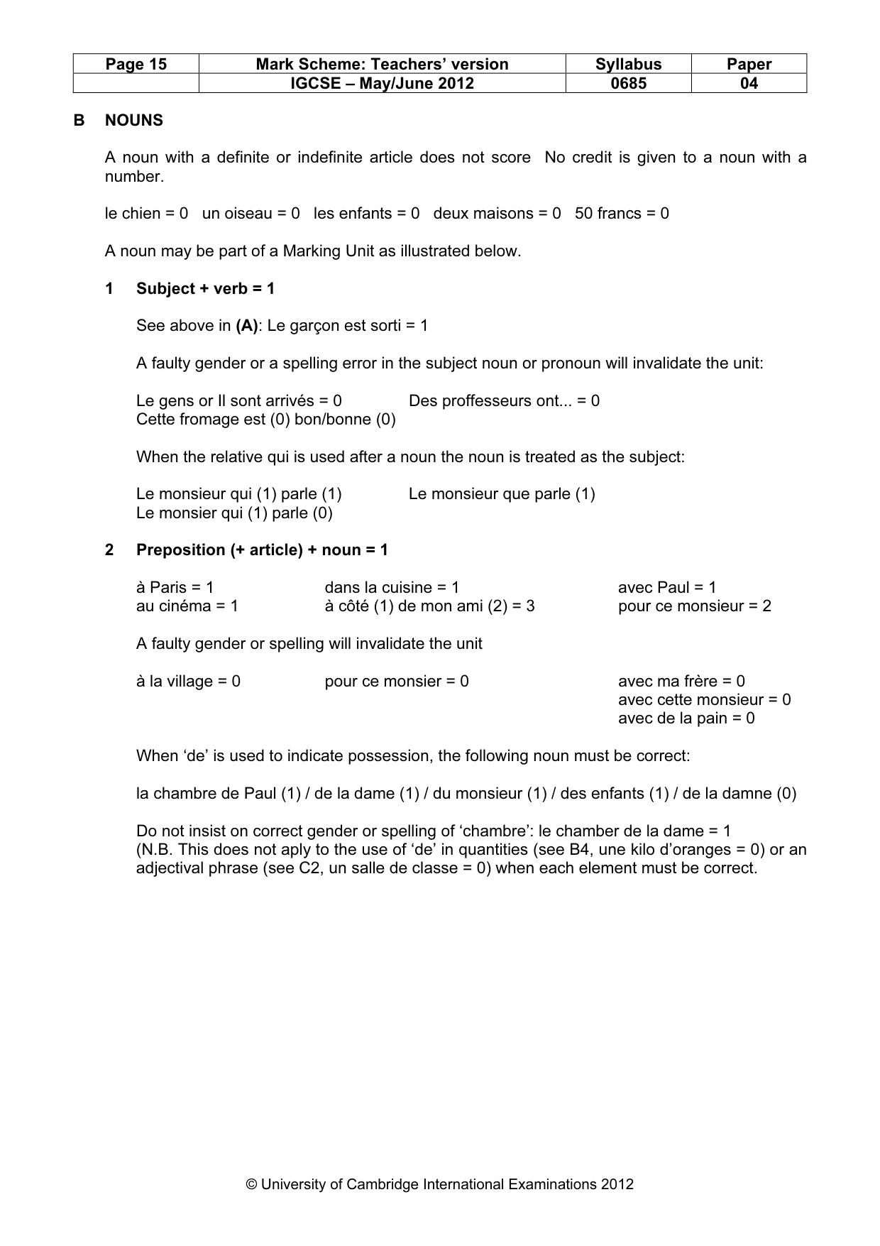 Mark scheme, page 15 of 23